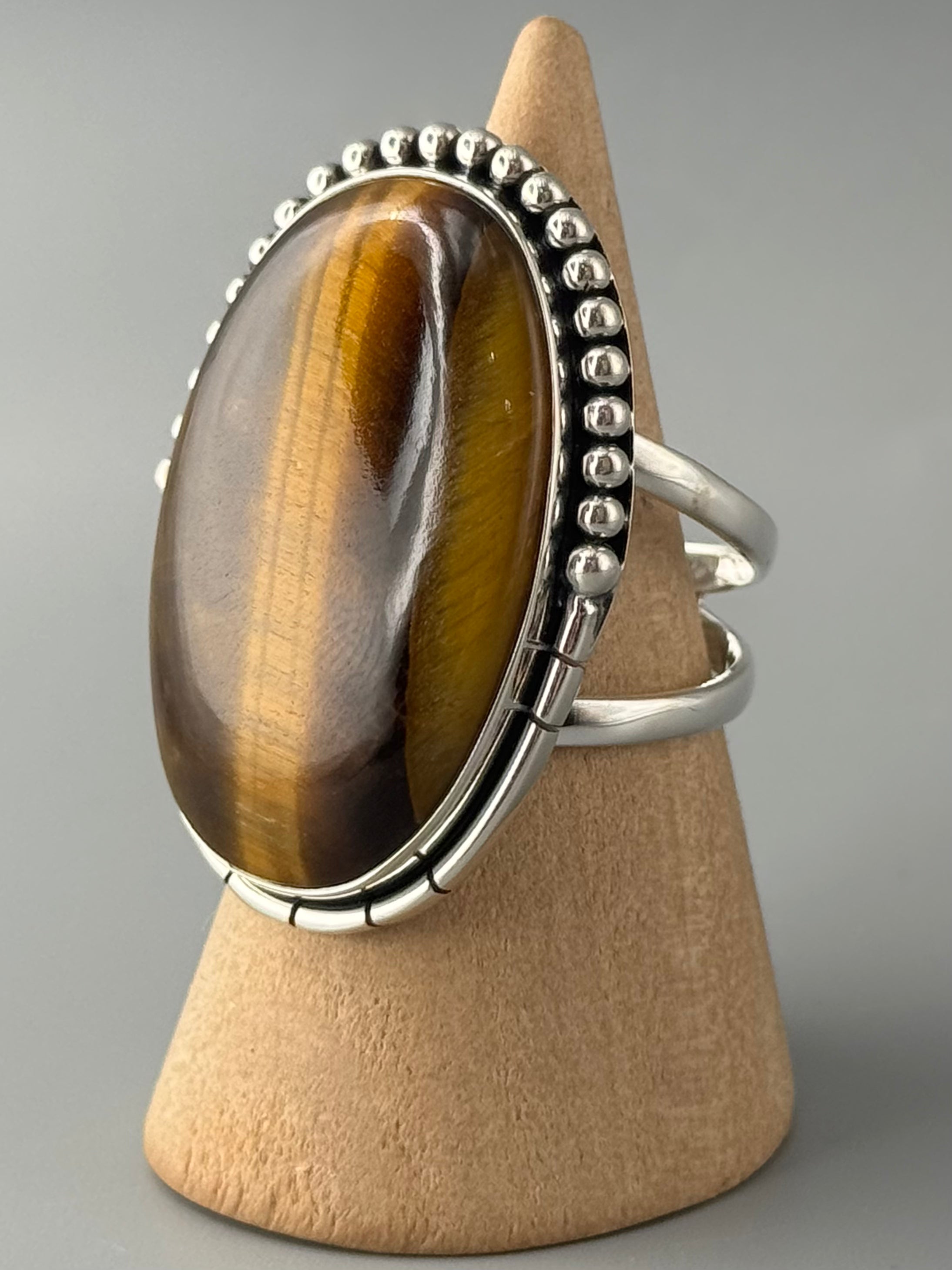 •TIGER EYE - CANYON• sterling silver ring (various sizes)