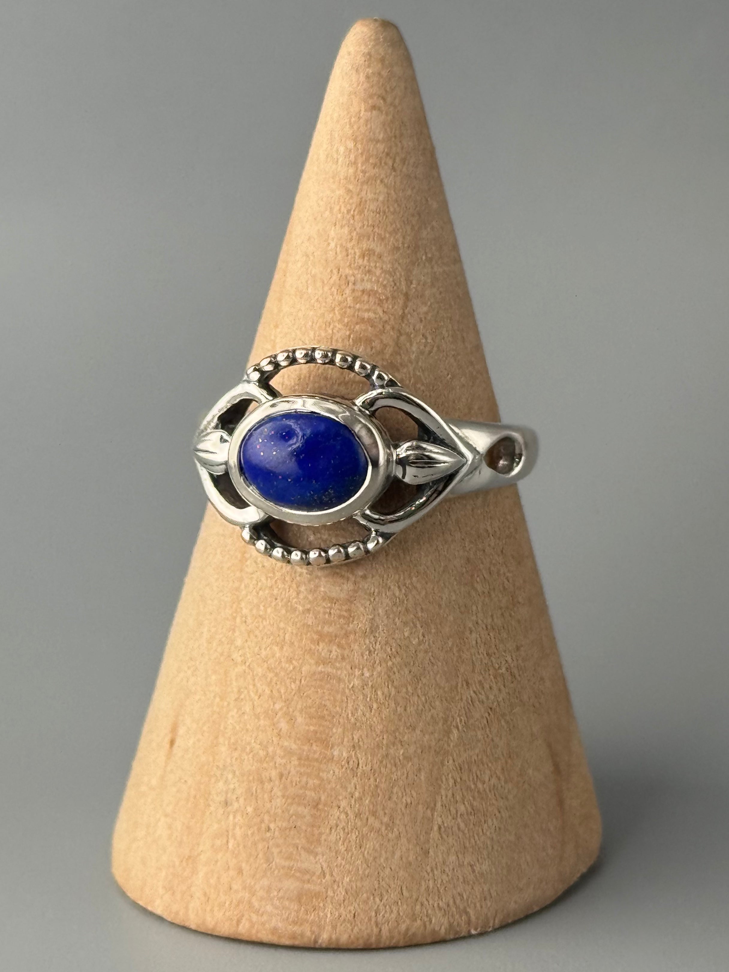•LAPIS LAZULI - ADORNED• sterling silver ring (various sizes)