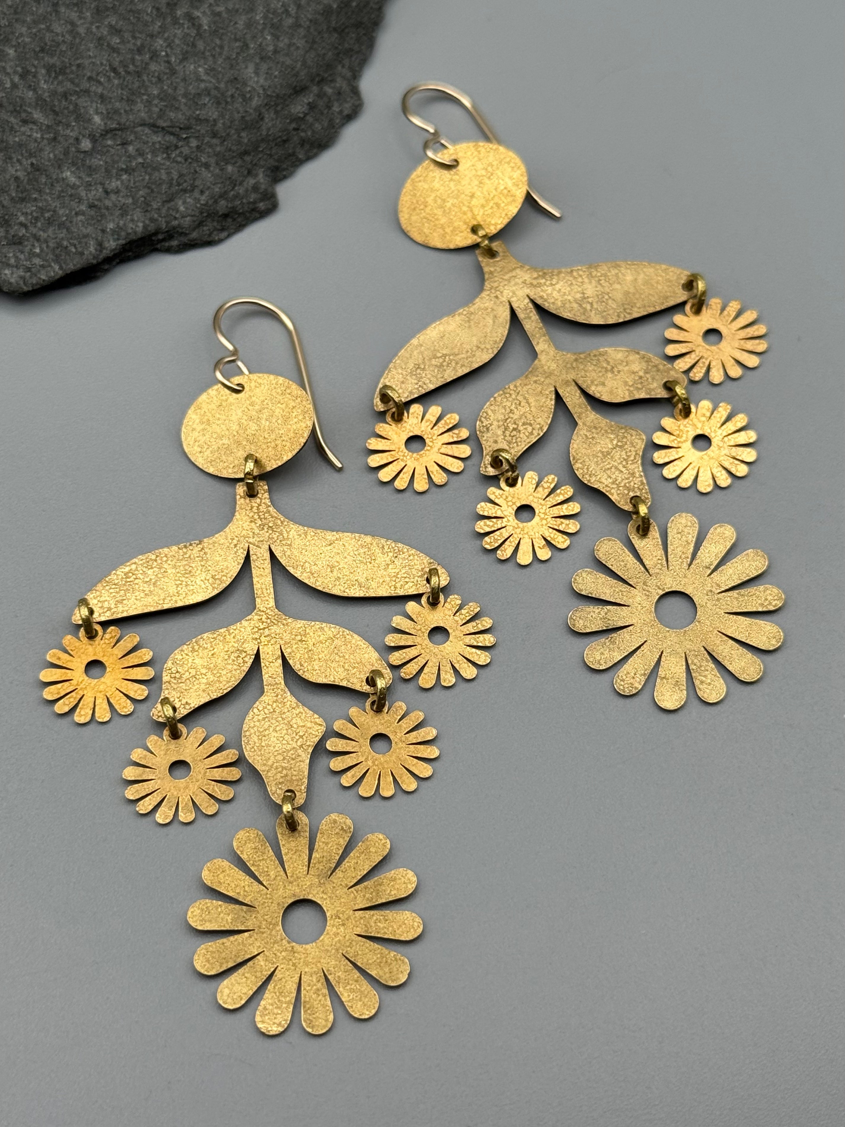 •MARGARITA• gold dangle earrings