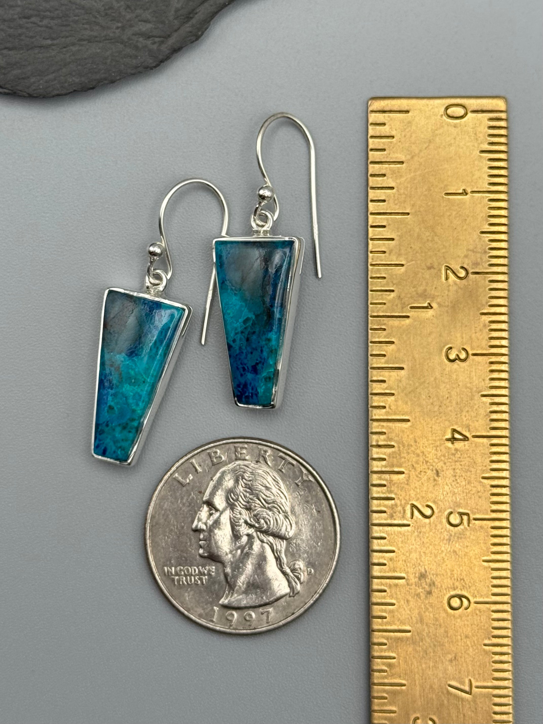 •SHATTUCKITE - PORTAL• silver dangle earrings