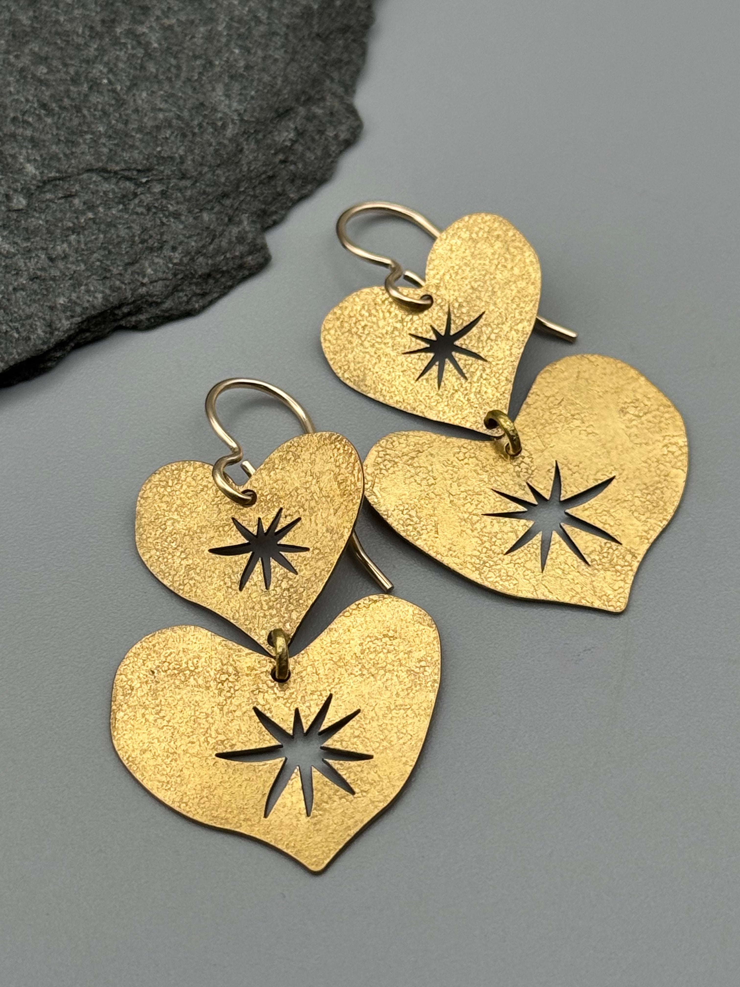 •LOVELIGHT• gold dangle earrings