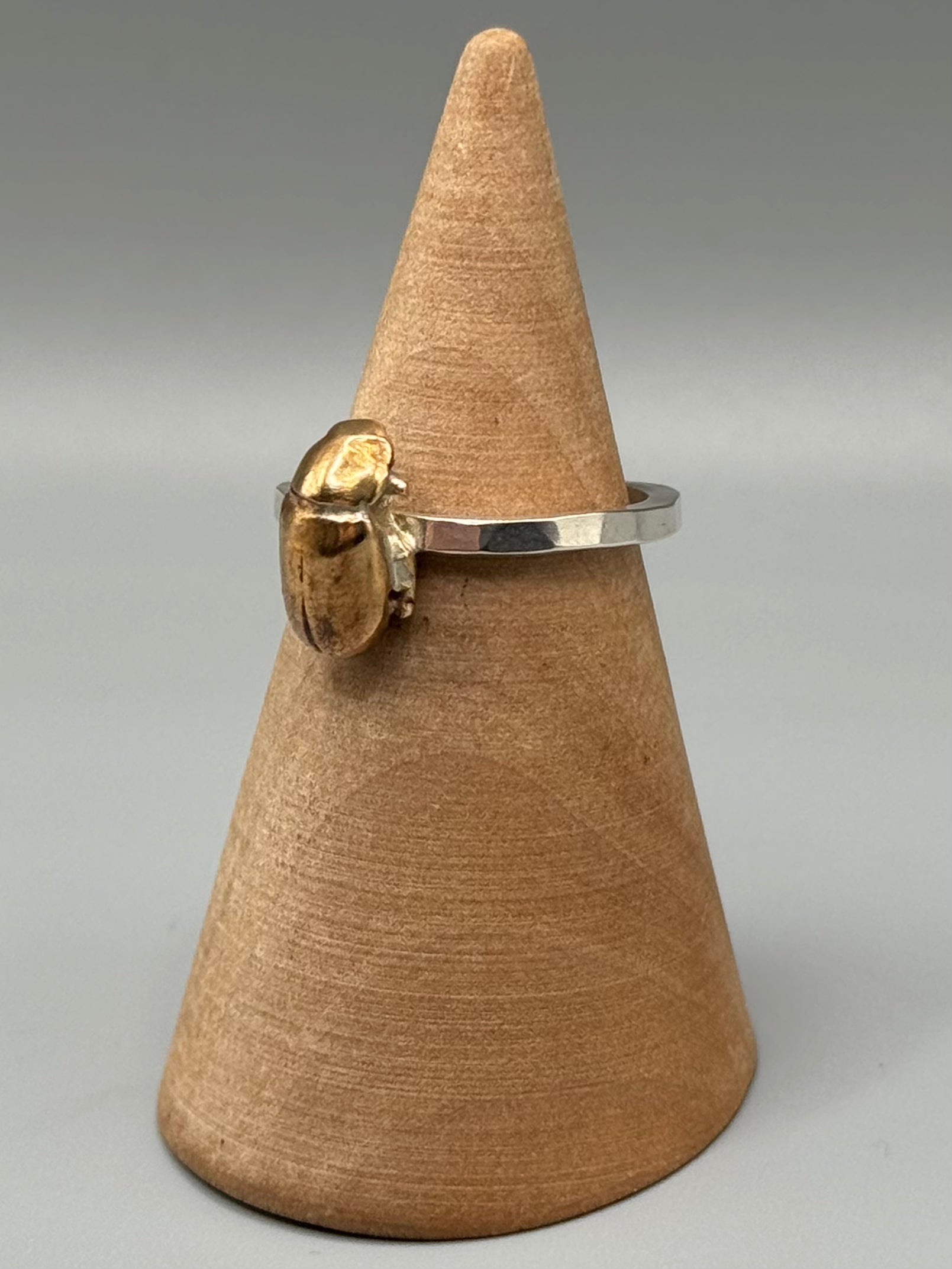 •TINY JUNEBUG CAST• mixed metal ring