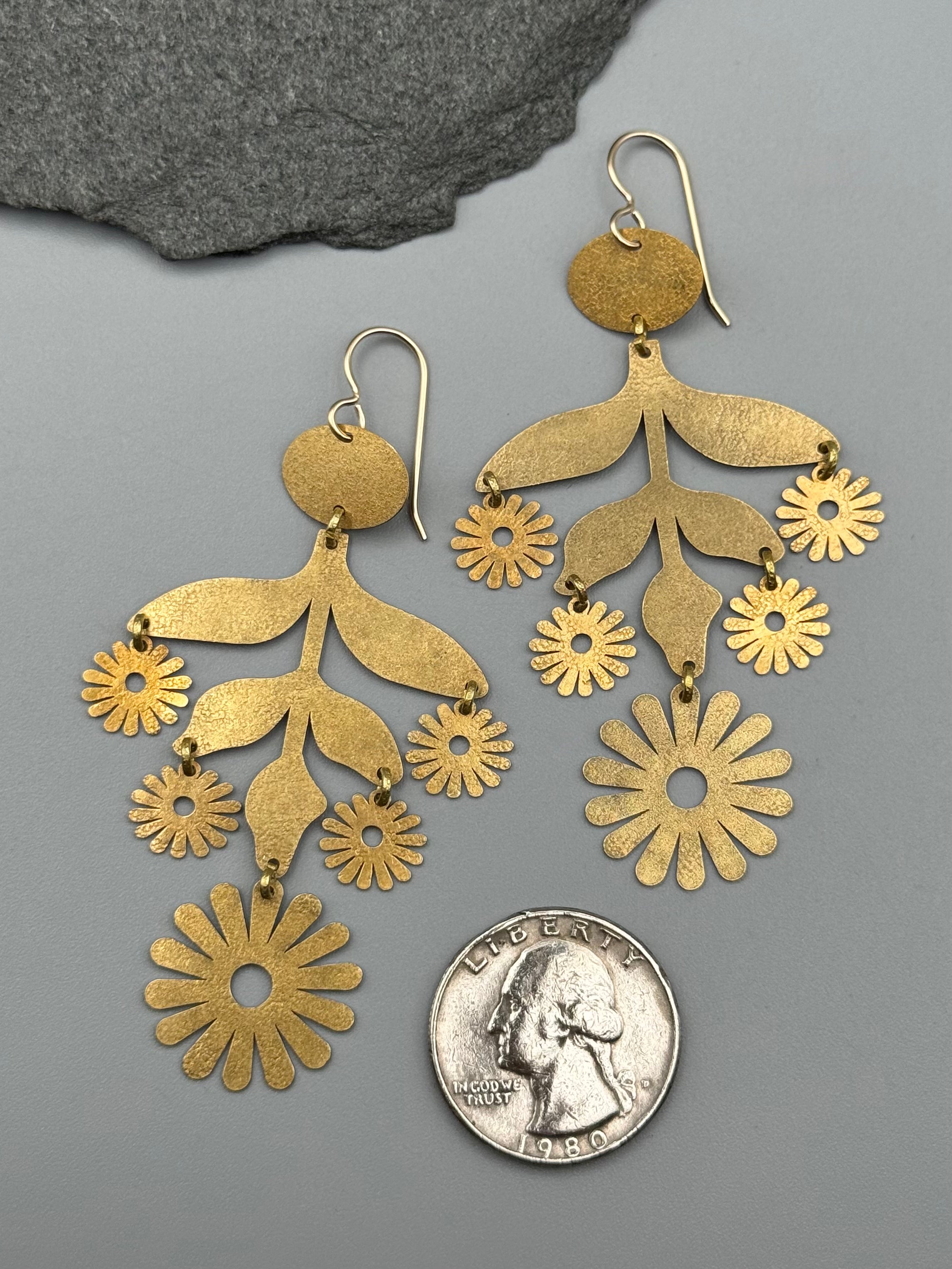 •MARGARITA• gold dangle earrings