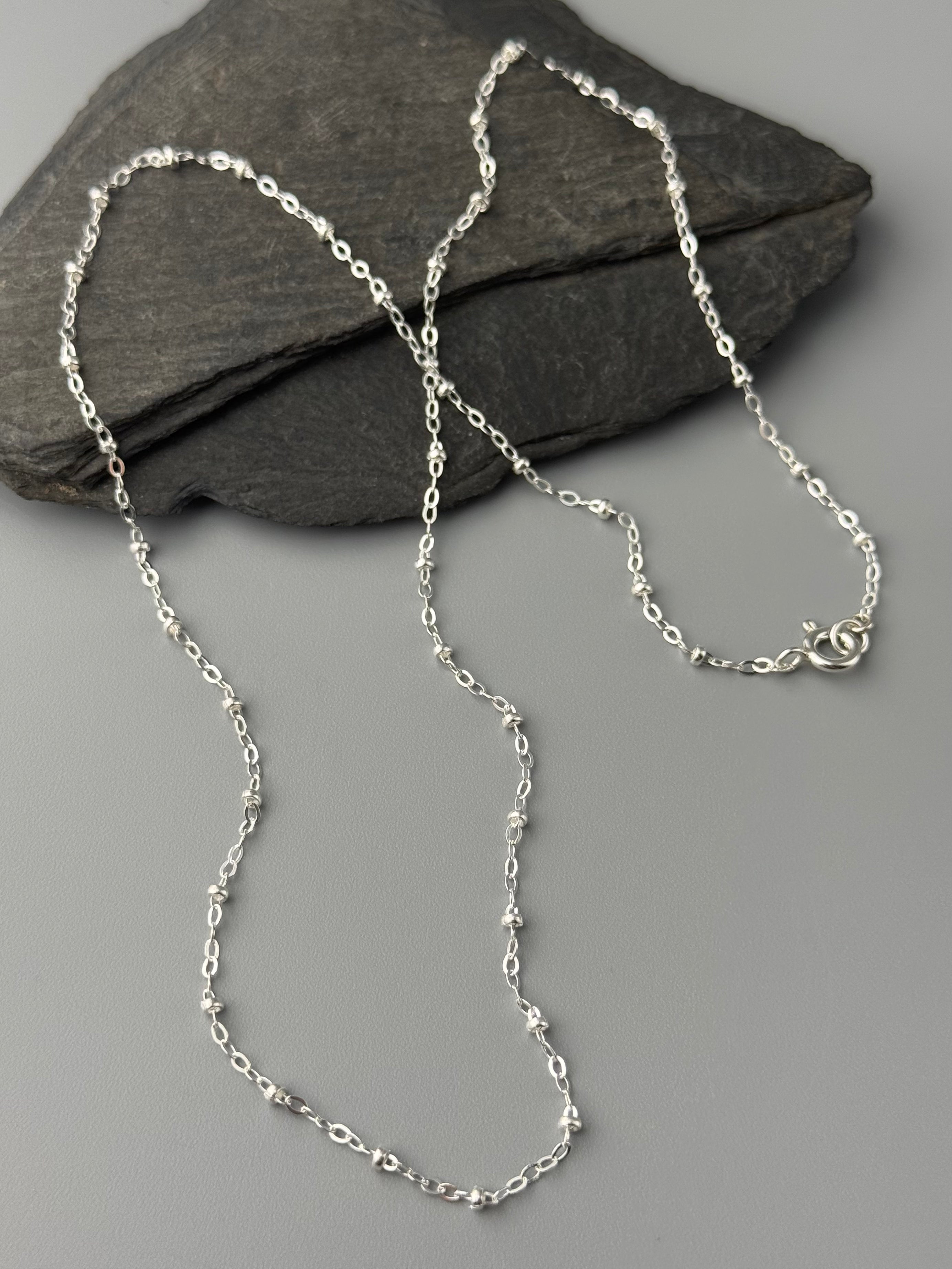 •SATURN• sterling silver chain