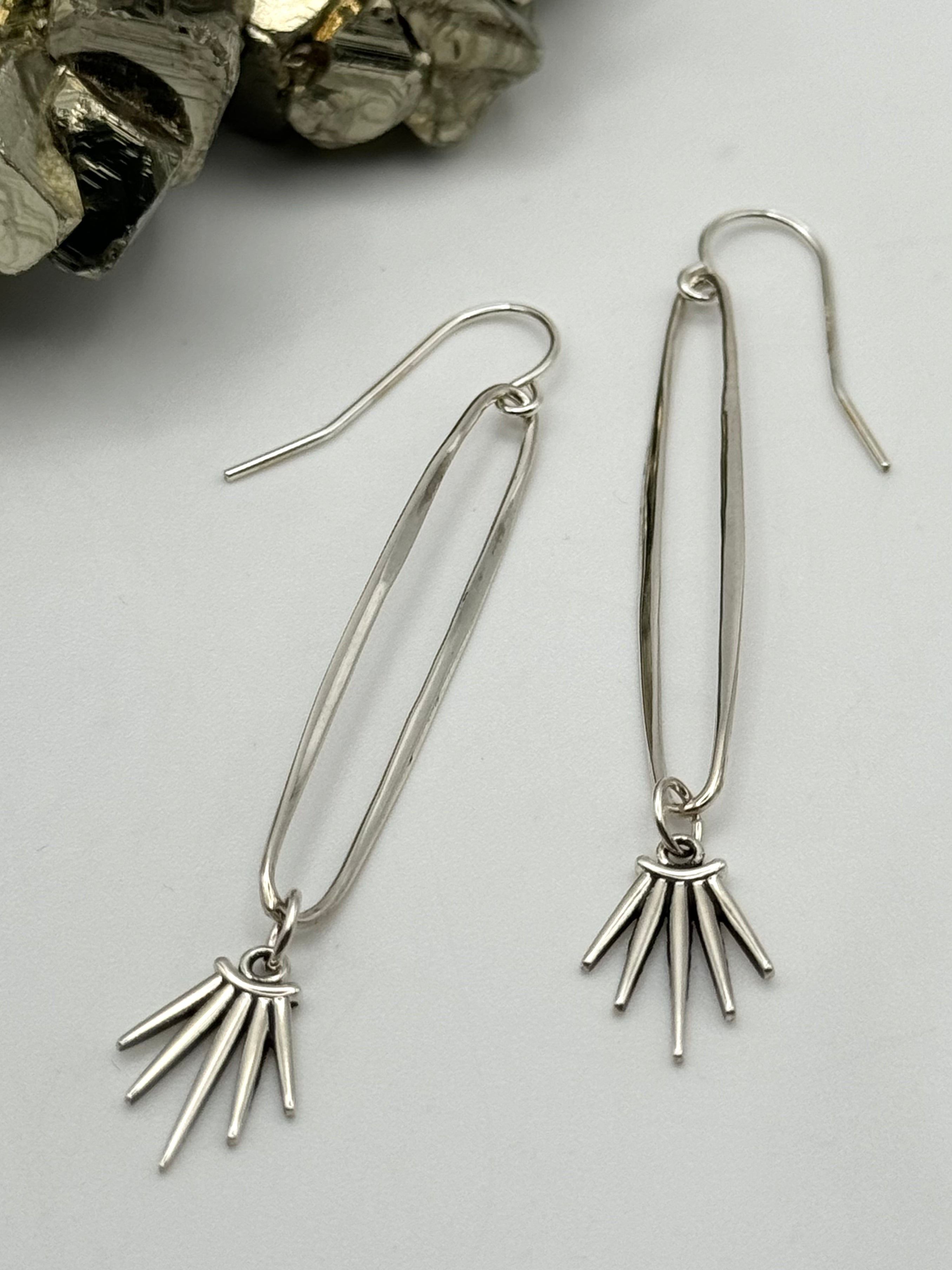 •SUNBURST• sterling silver earrings