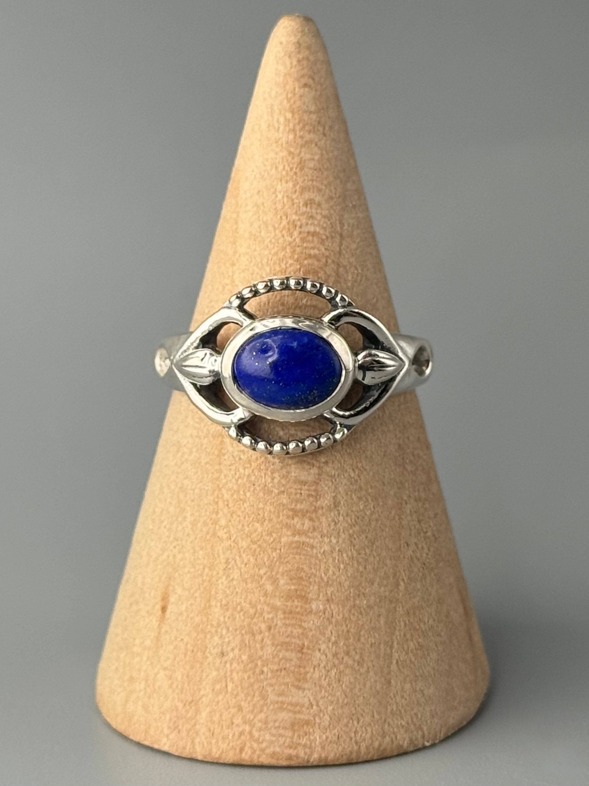 •LAPIS LAZULI - ADORNED• sterling silver ring (various sizes)