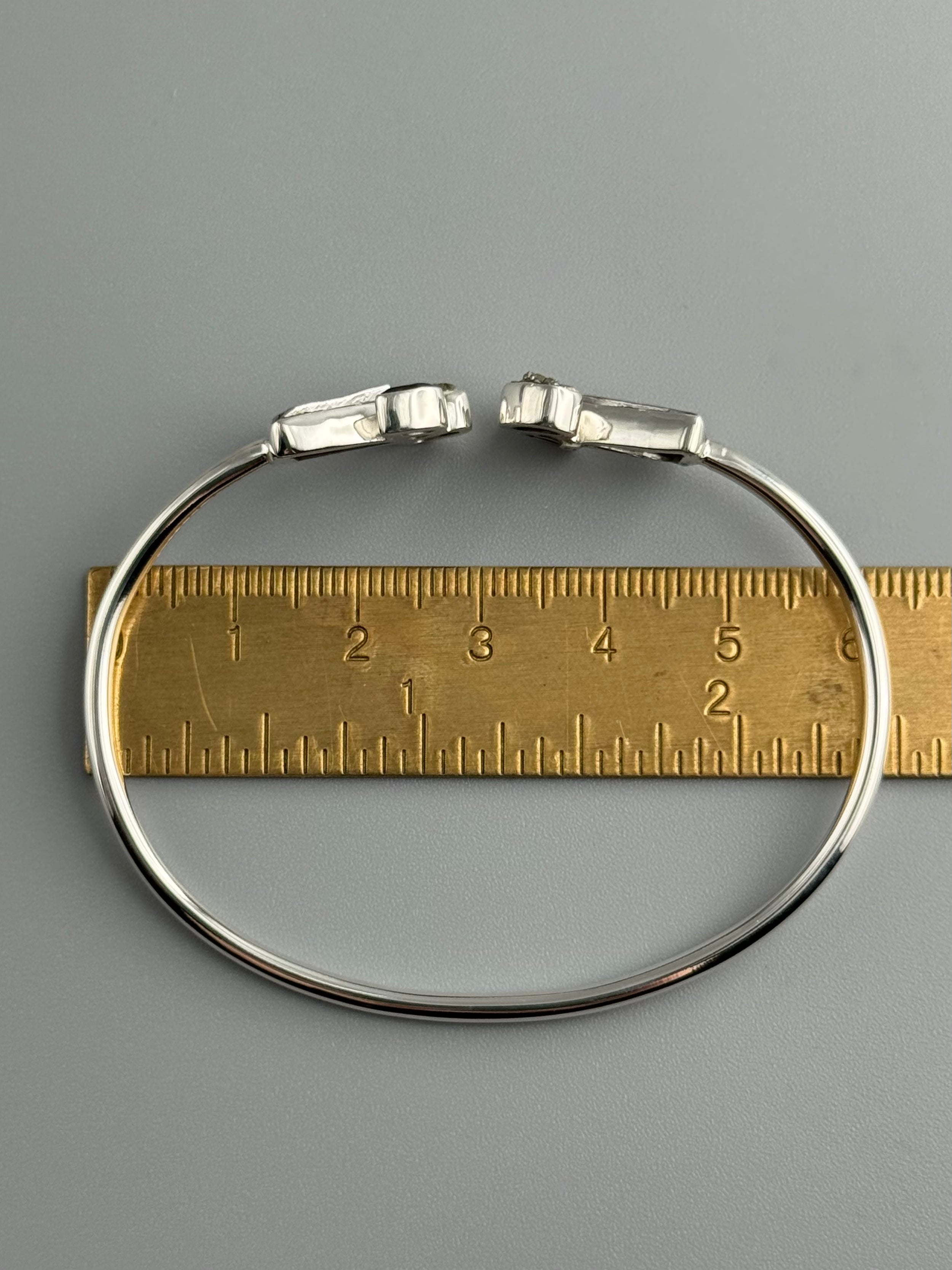 •CLUSTER• meteorite + pyrite + smoky quartz + silver twist-on cuff bracelet