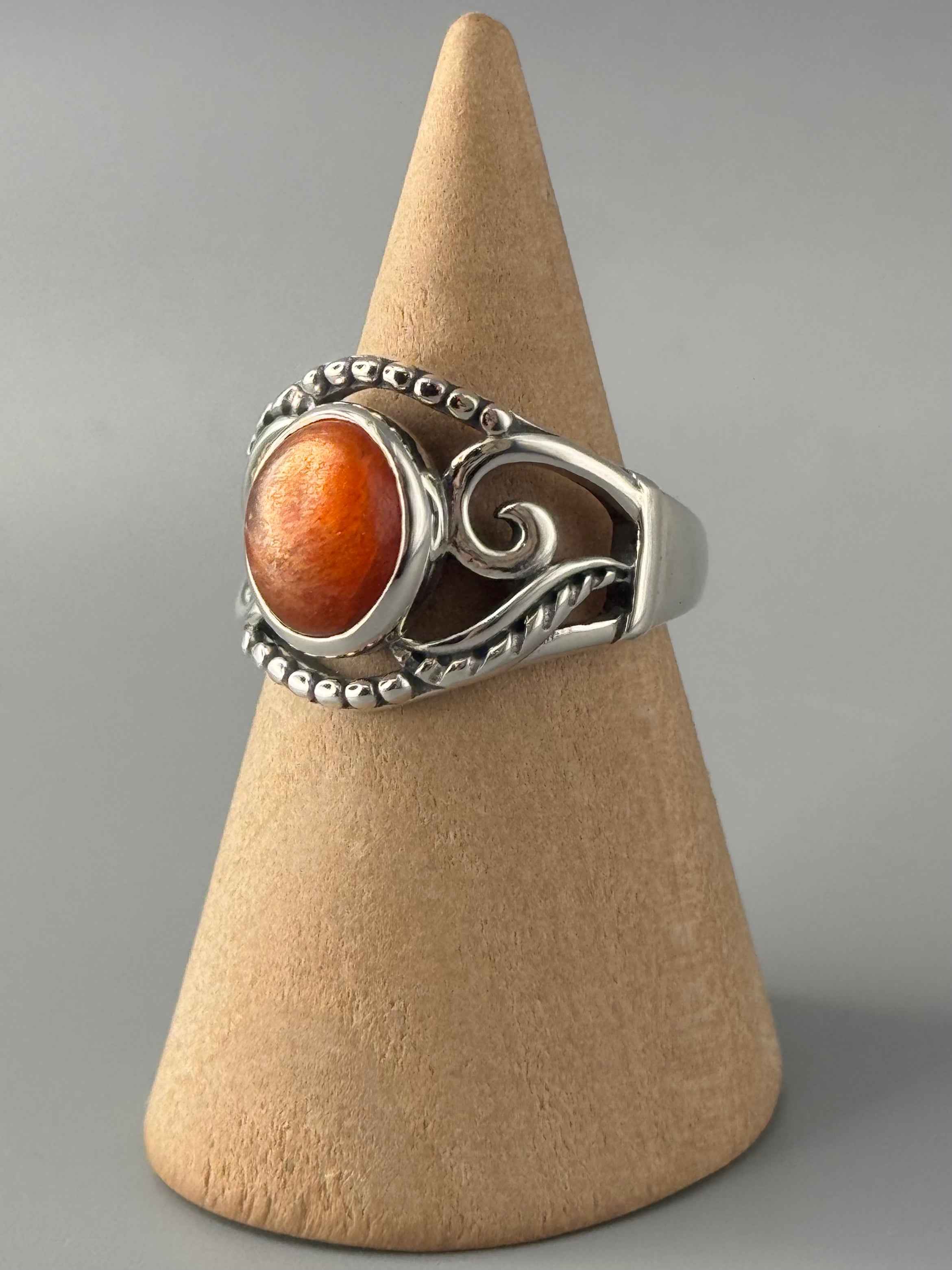 •SUNSTONE - ARTEMIS• sterling silver ring (various sizes)