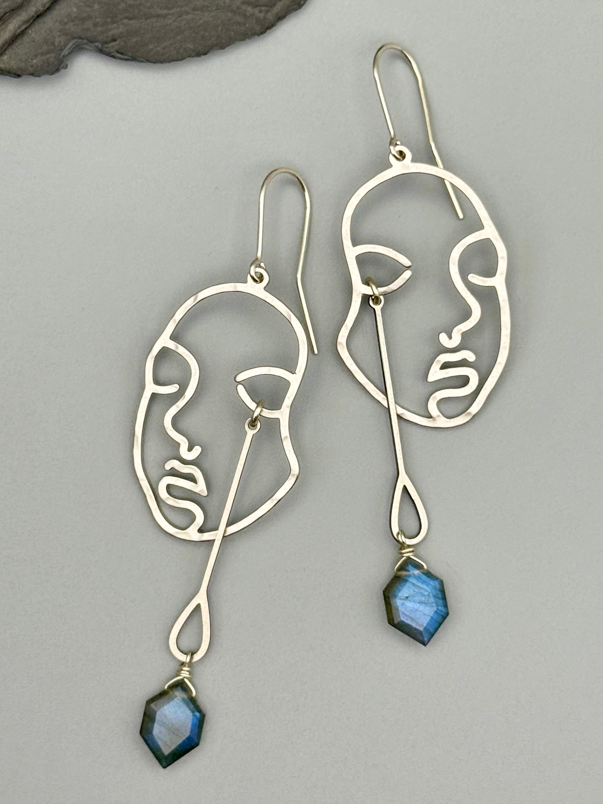 •CRY IF I WANT TO• labradorite + silver earrings