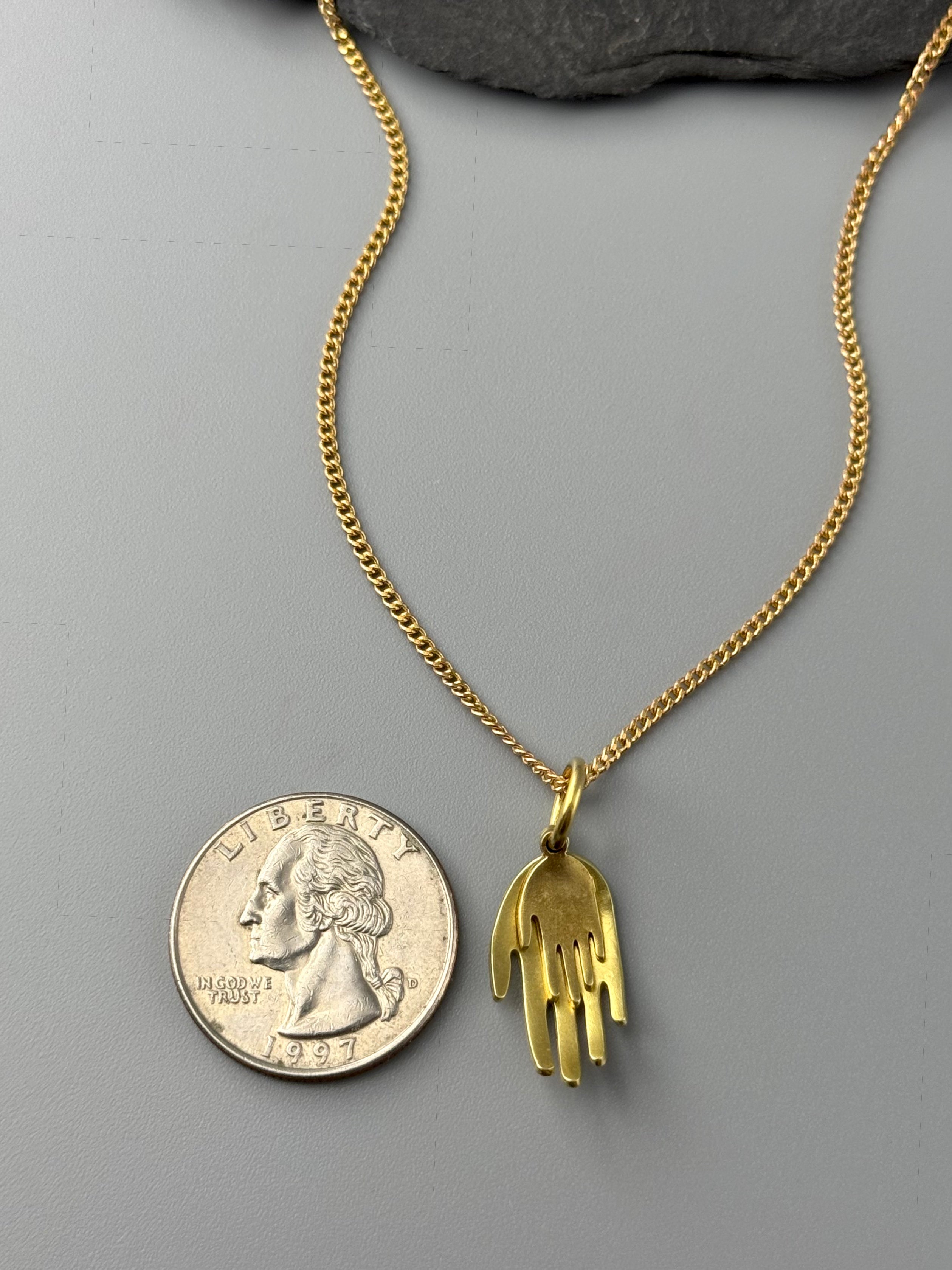 •HELD• brass necklace (18" long)