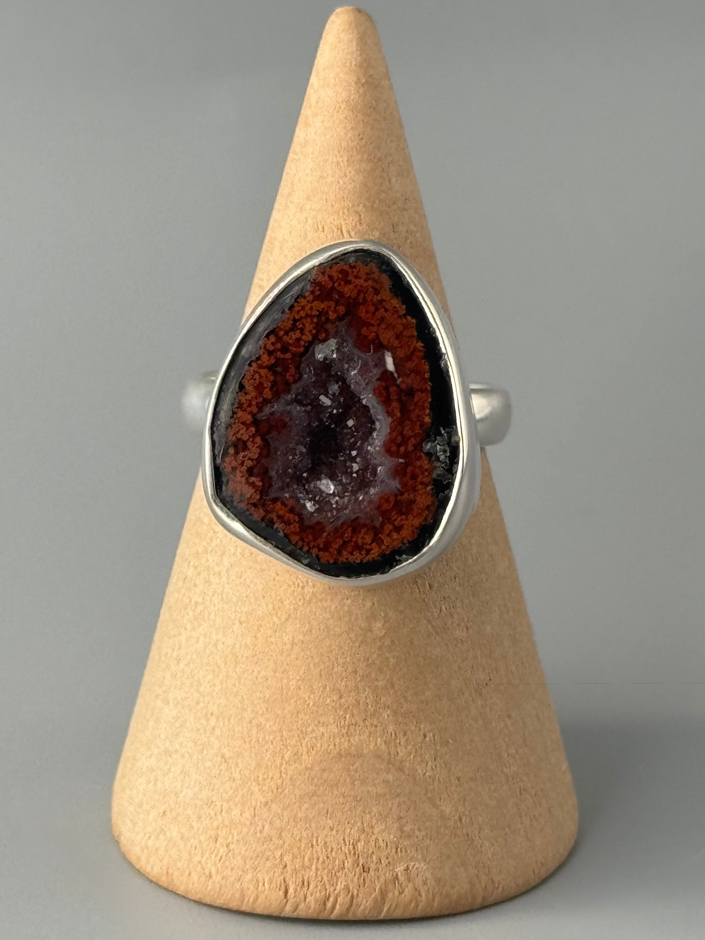 •COCONUT DRUZY - FREEFORM• sterling silver ring (various sizes)