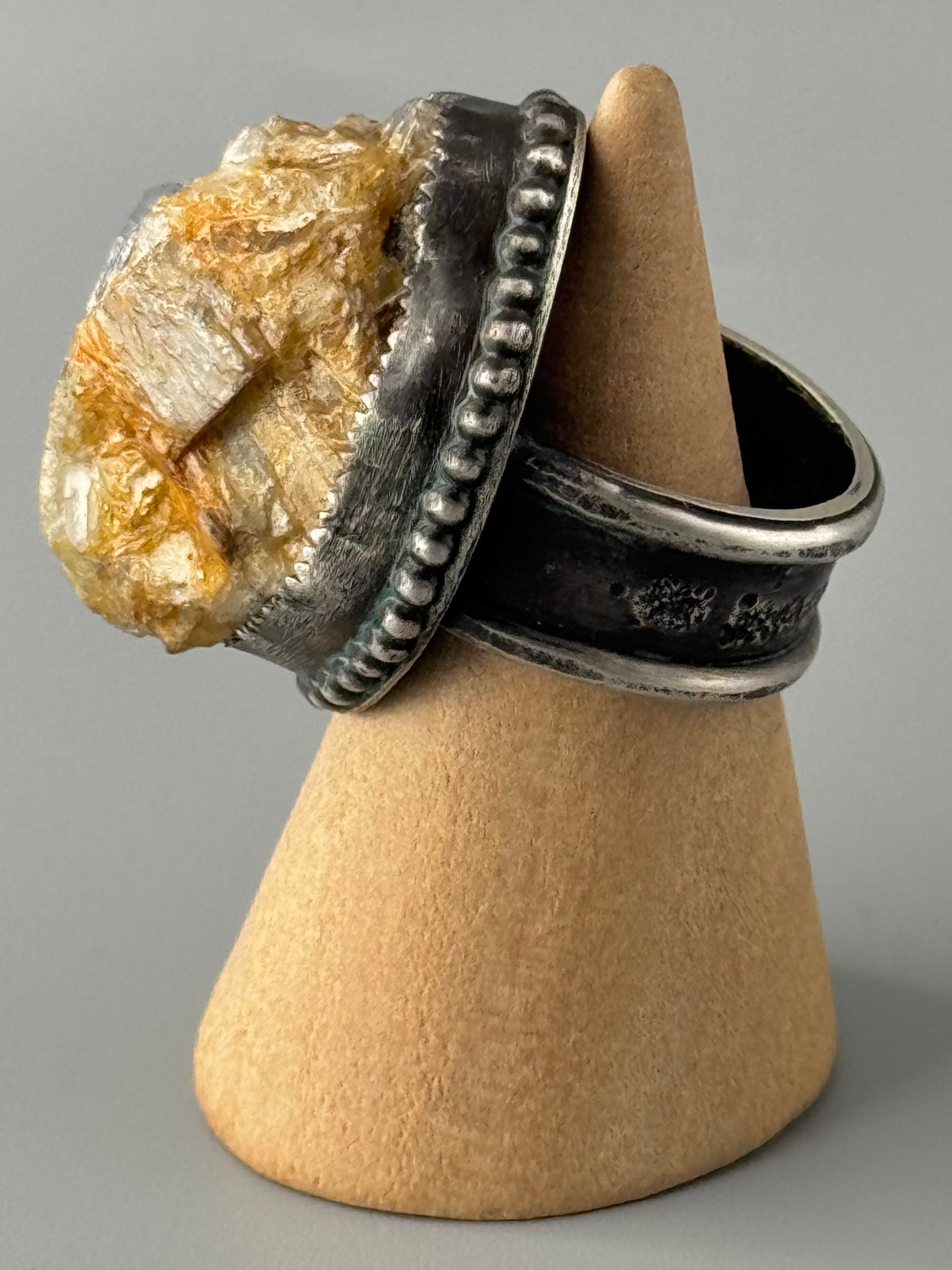 •NUGGET• kyanite + silver ring (size 7.5)