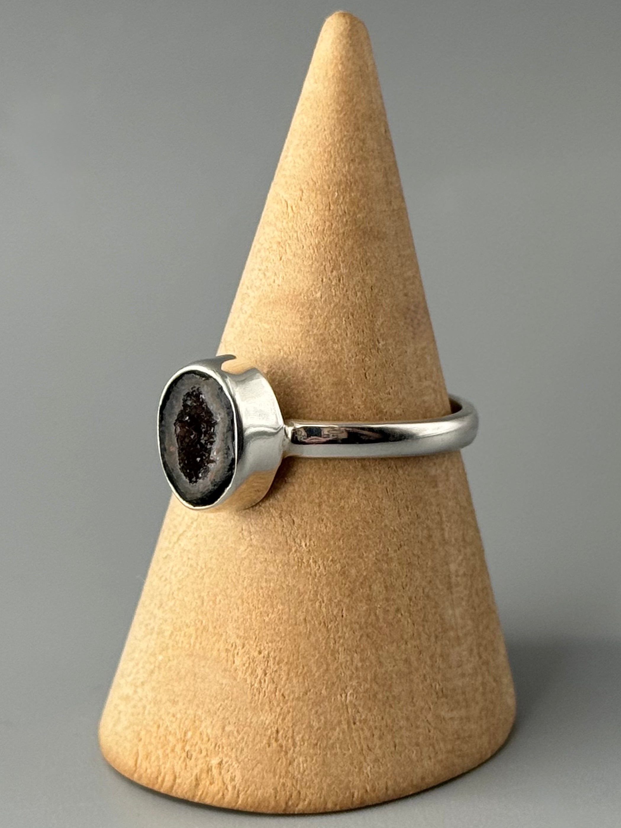 •COCONUT DRUZY - OVAL• sterling silver ring (various sizes)