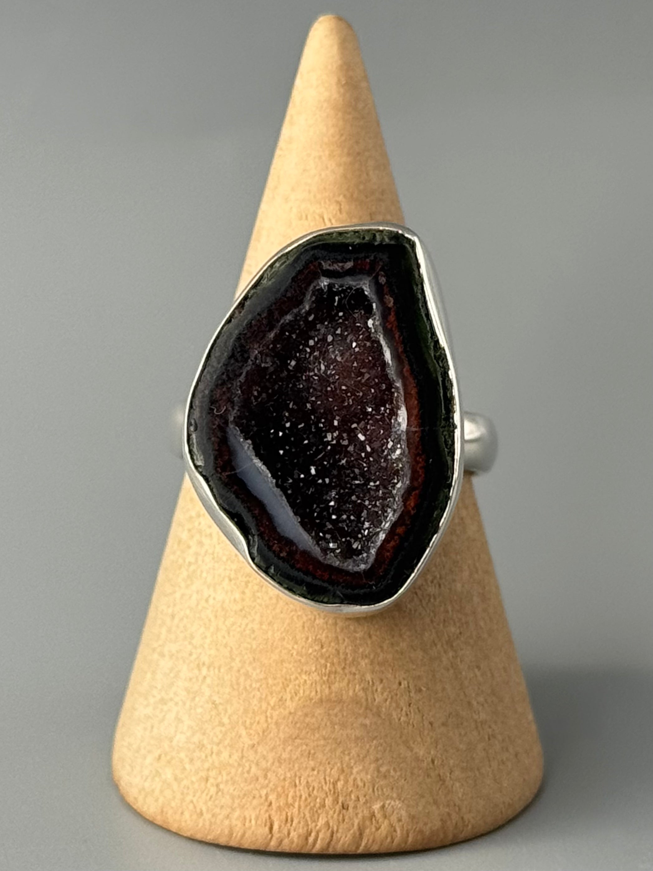 •COCONUT DRUZY - FREEFORM• sterling silver ring (various sizes)