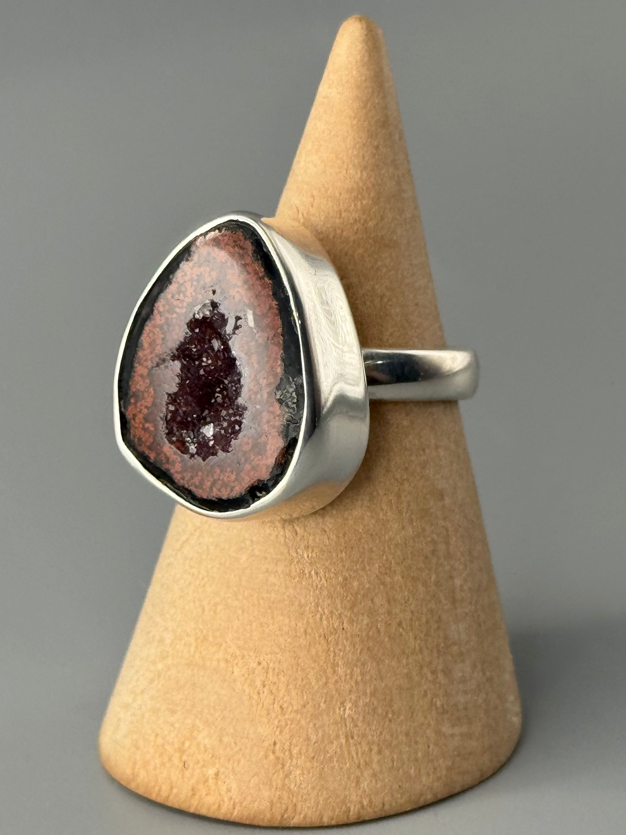•COCONUT DRUZY - FREEFORM• sterling silver ring (various sizes)