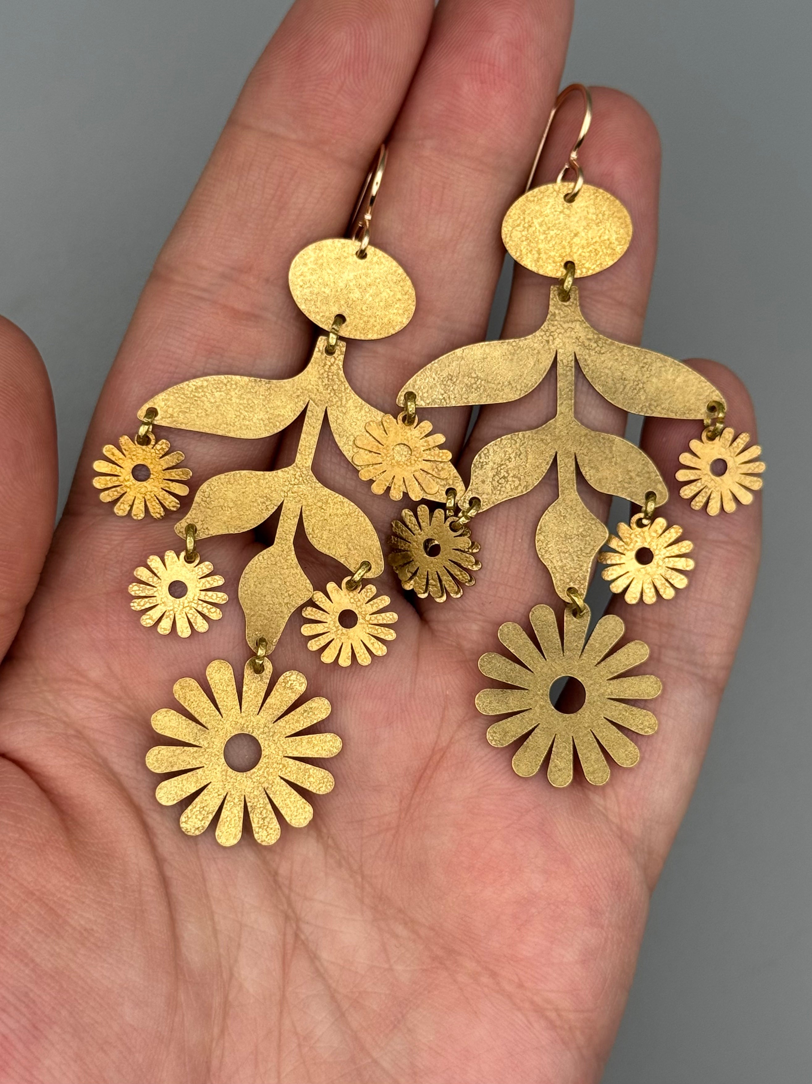 •MARGARITA• gold dangle earrings