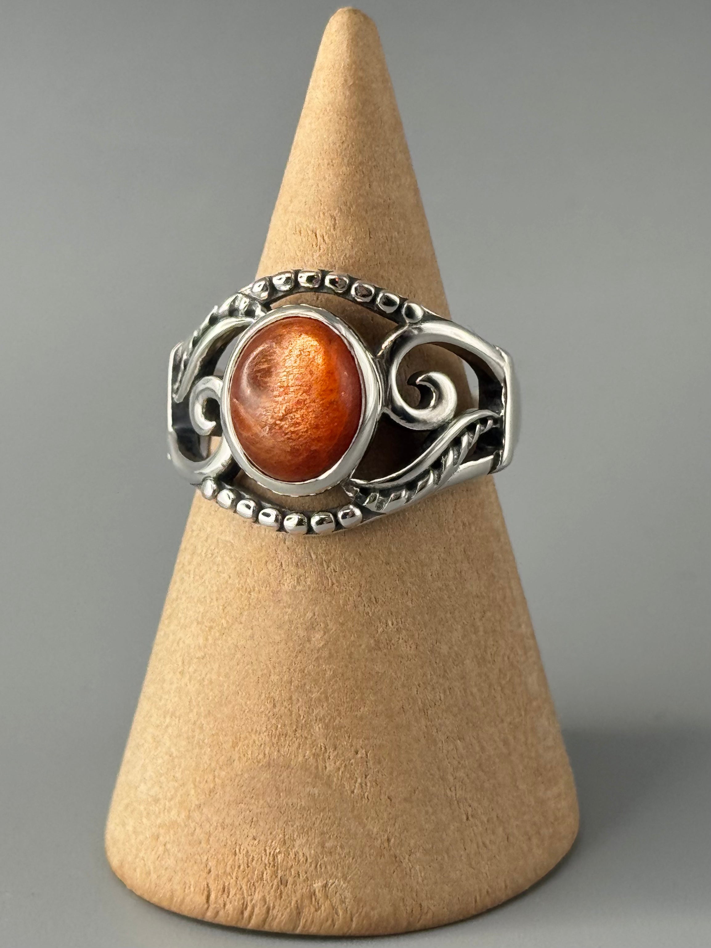 •SUNSTONE - ARTEMIS• sterling silver ring (various sizes)