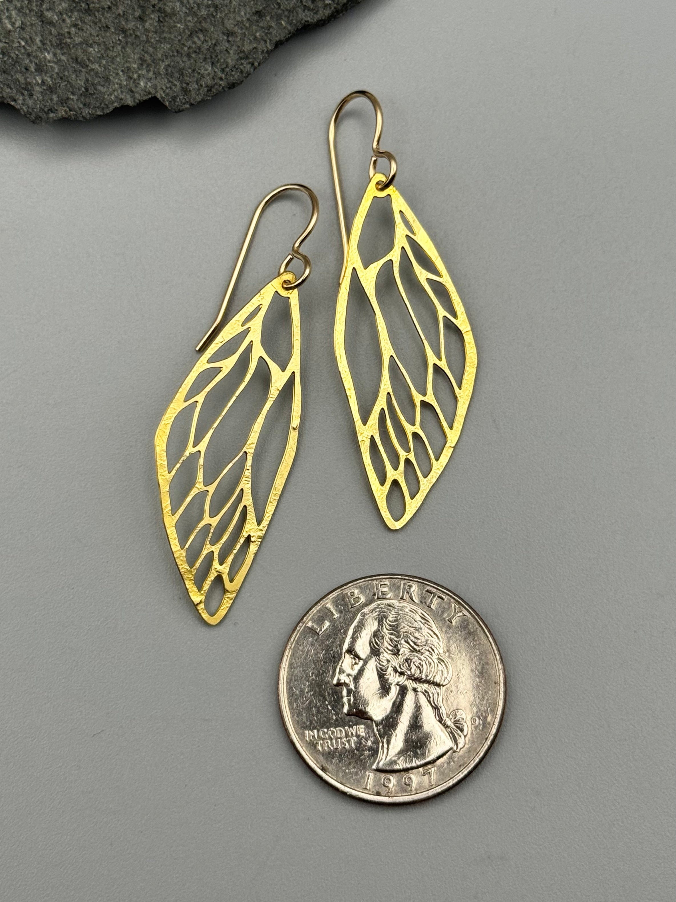 •METAMORPH - SMALL• gold dangle earrings