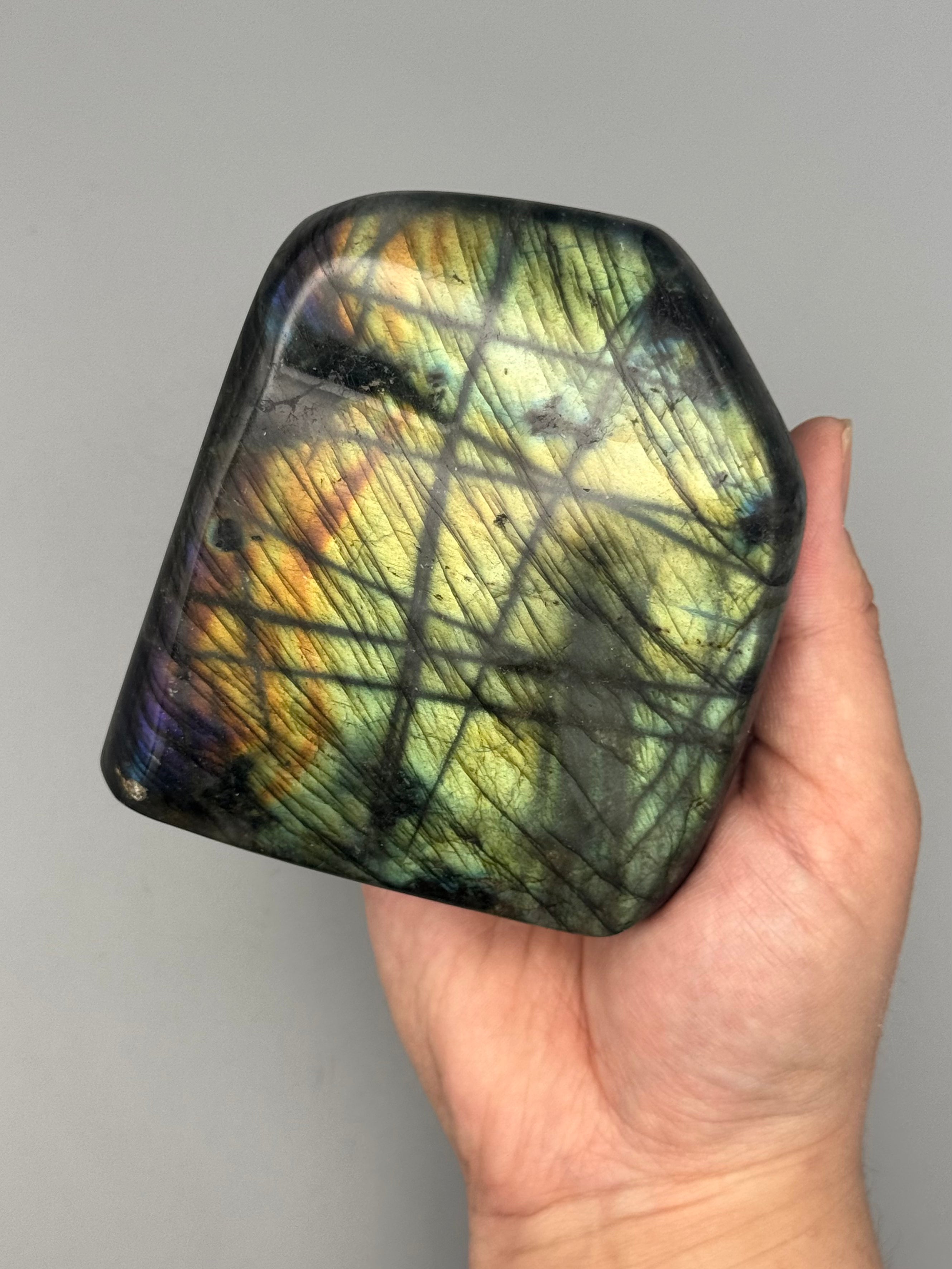 •LABRADORITE• smooth freeform