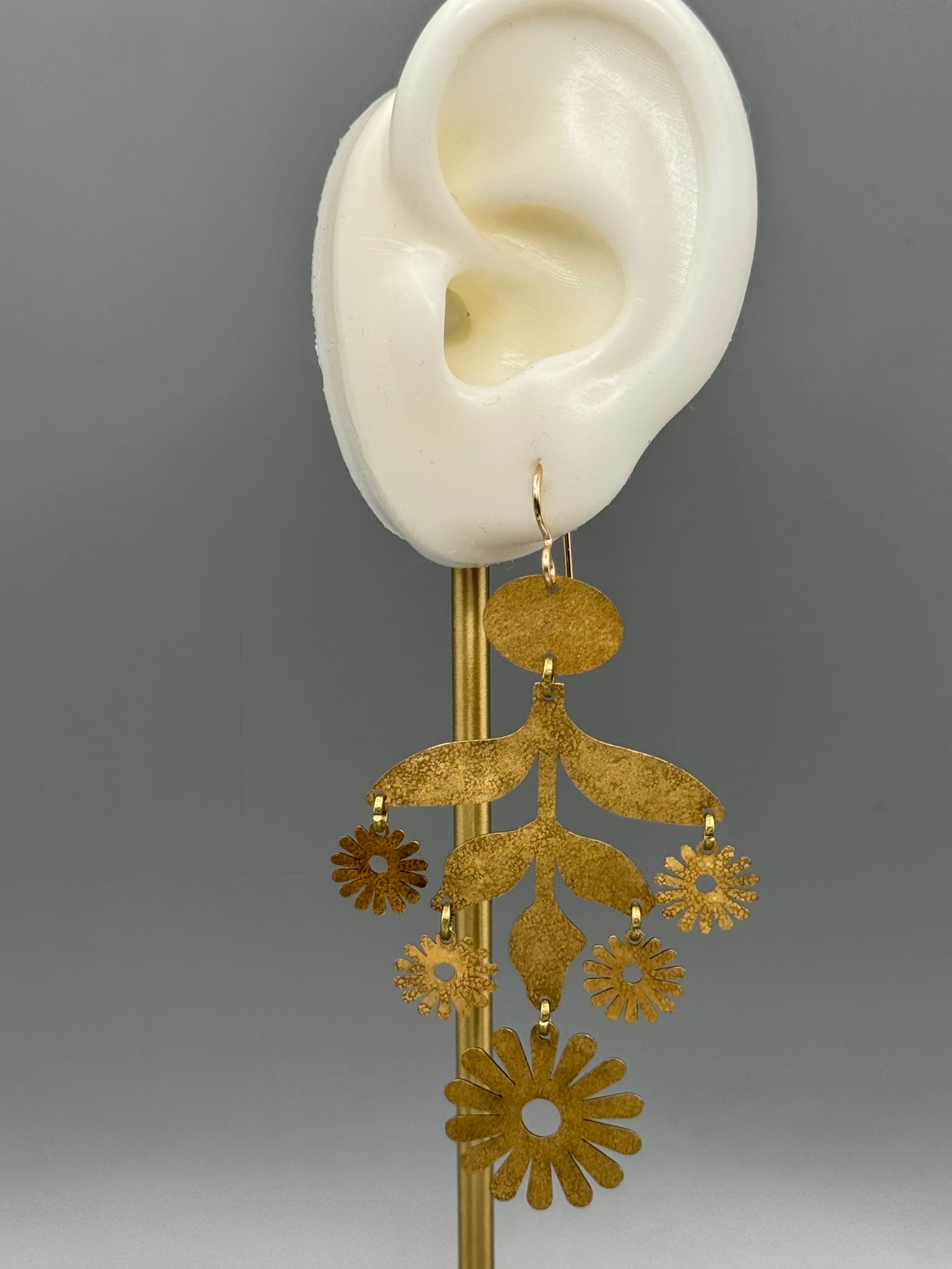 •MARGARITA• gold dangle earrings