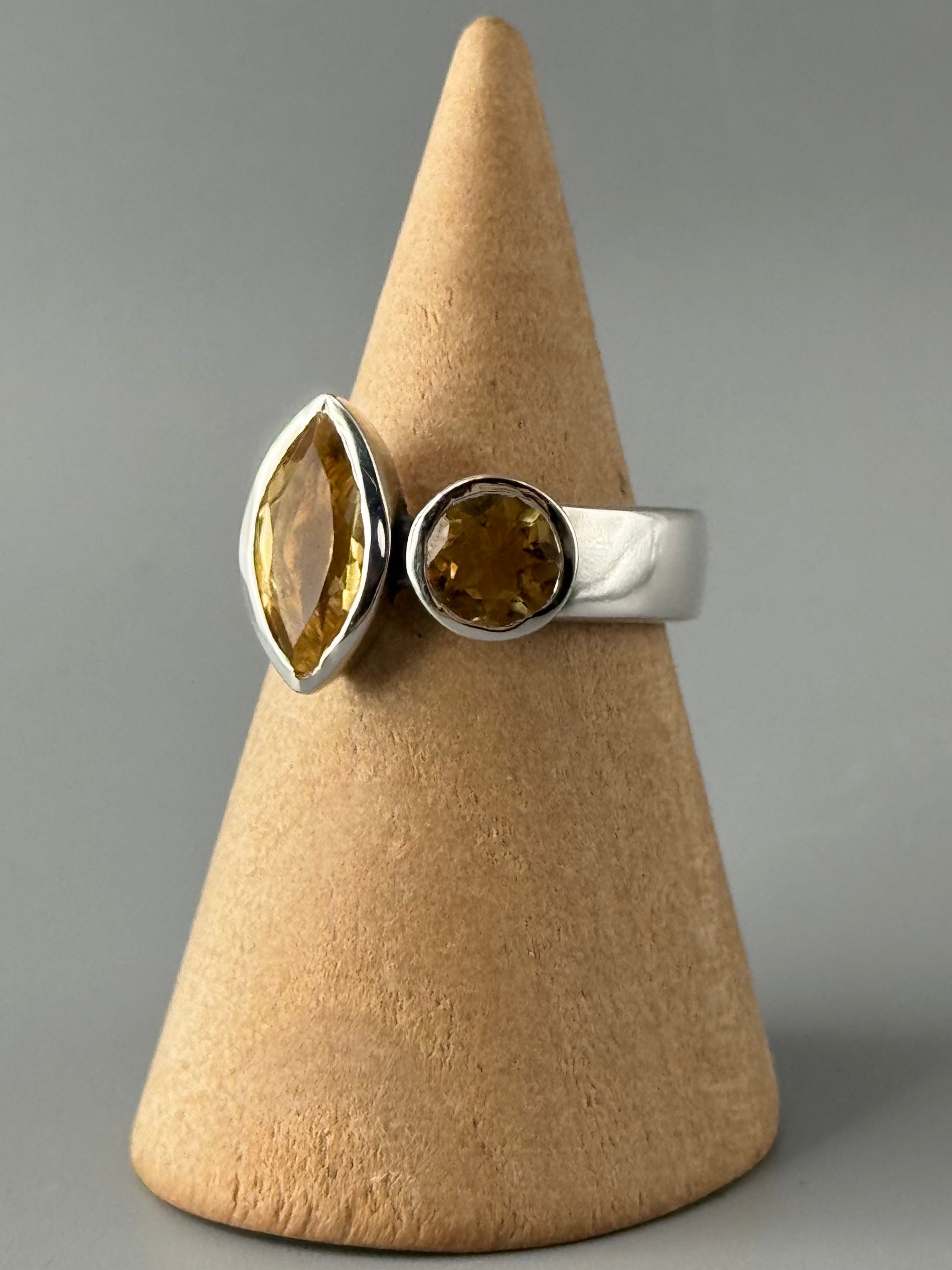 •CITRINE - CIRQUE• sterling silver ring (various sizes)
