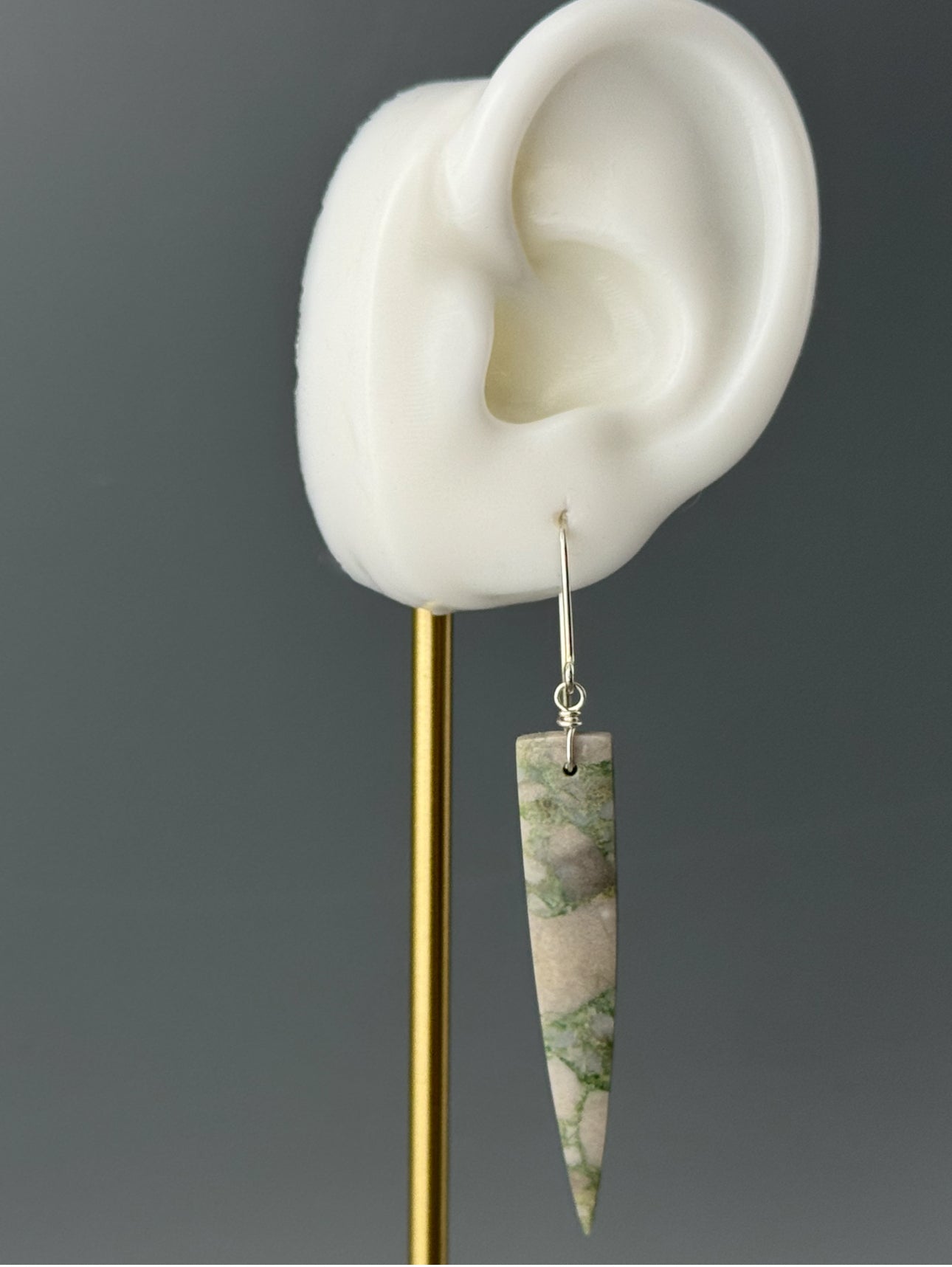 •STRAY• utah variscite + silver earrings