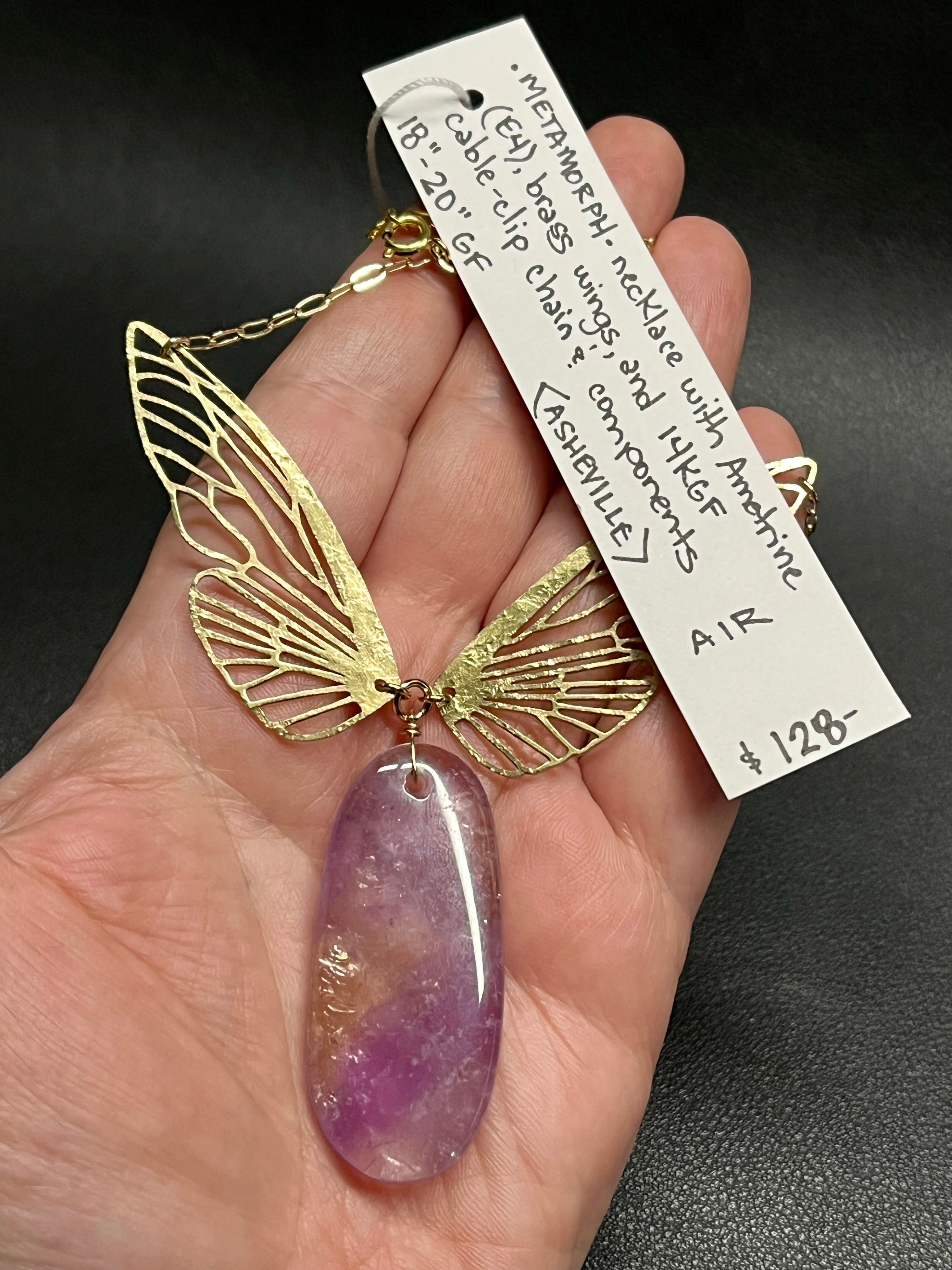 •METAMORPH• ametrine + gold necklace (18"-20" long)