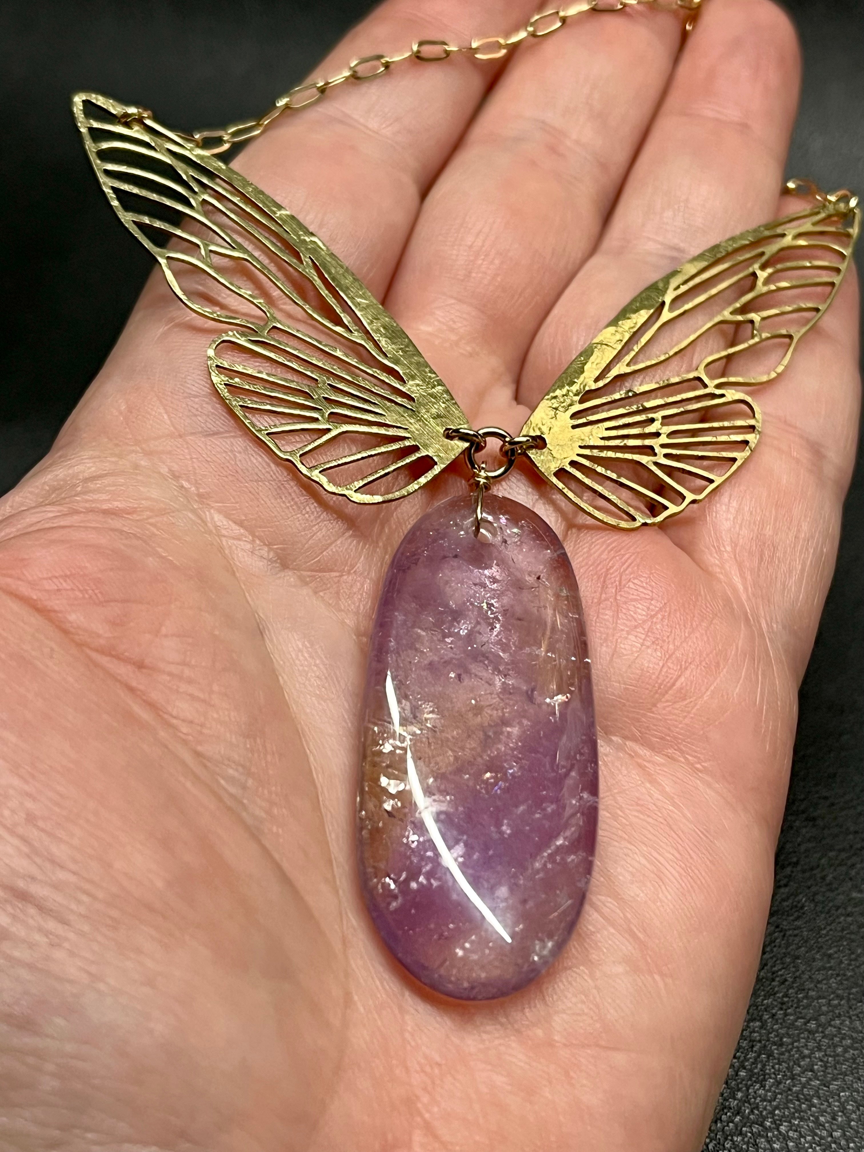 •METAMORPH• ametrine + gold necklace (18"-20" long)