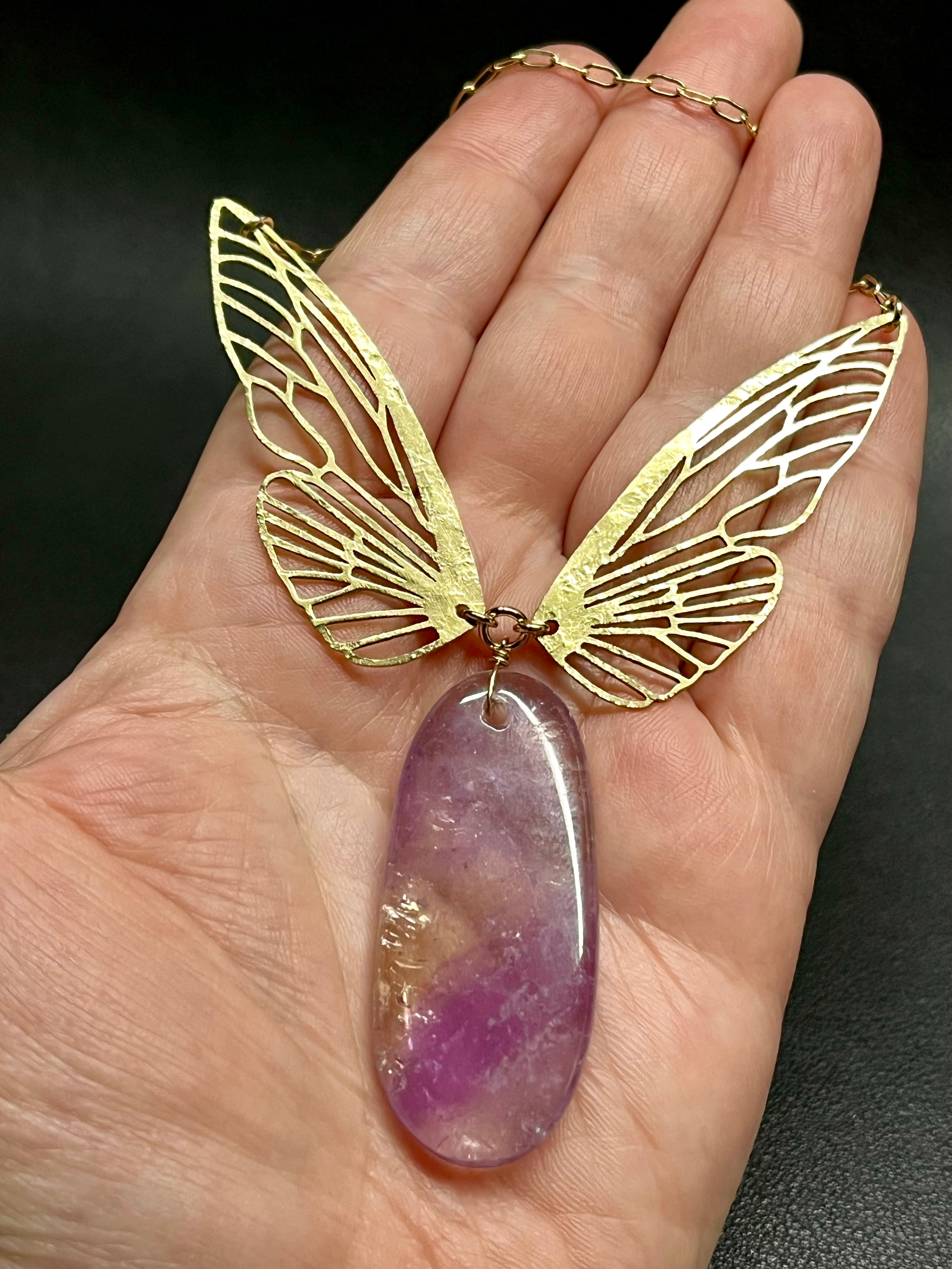 •METAMORPH• ametrine + gold necklace (18"-20" long)