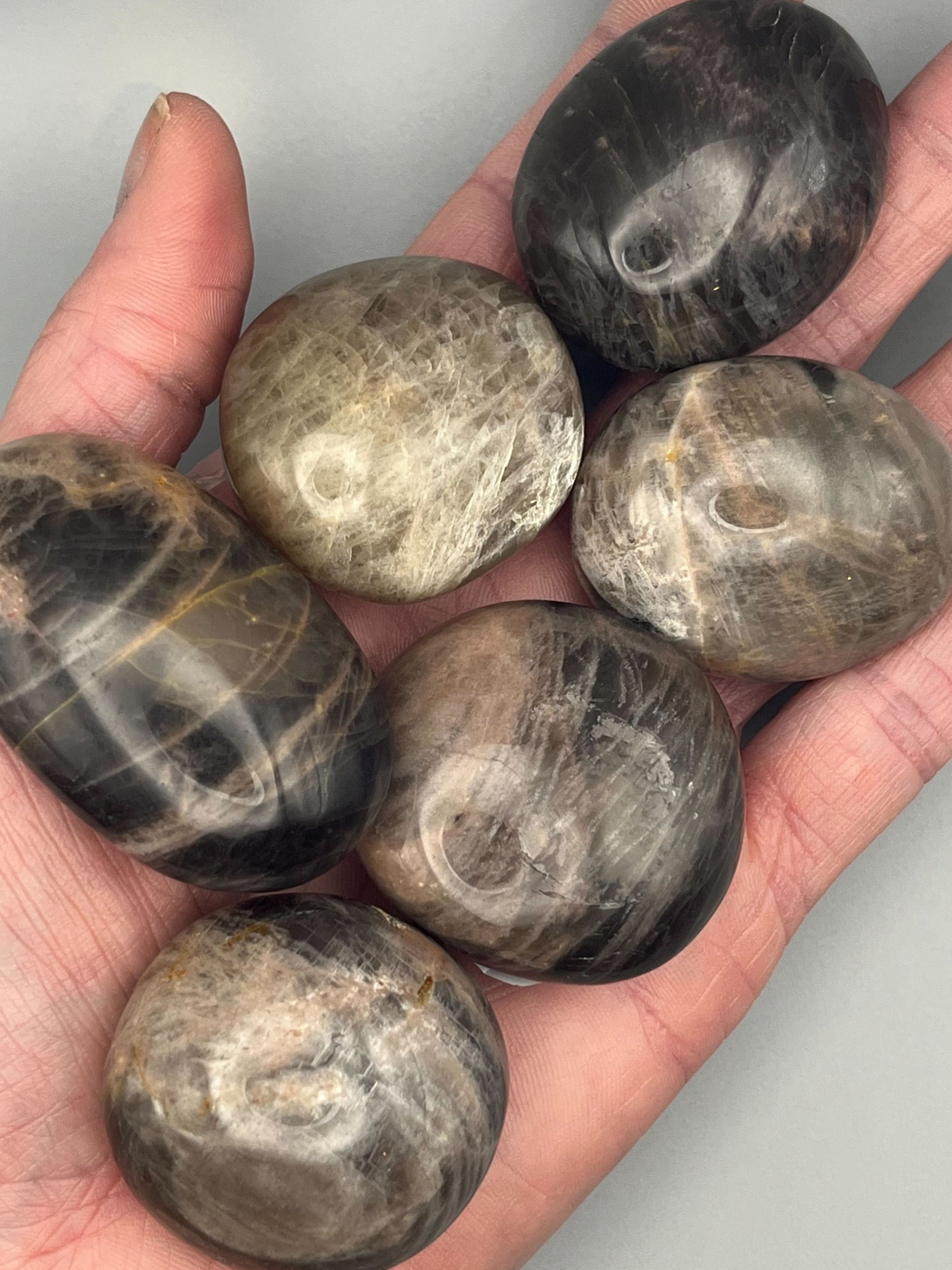 •BLACK MOONSTONE• pebble