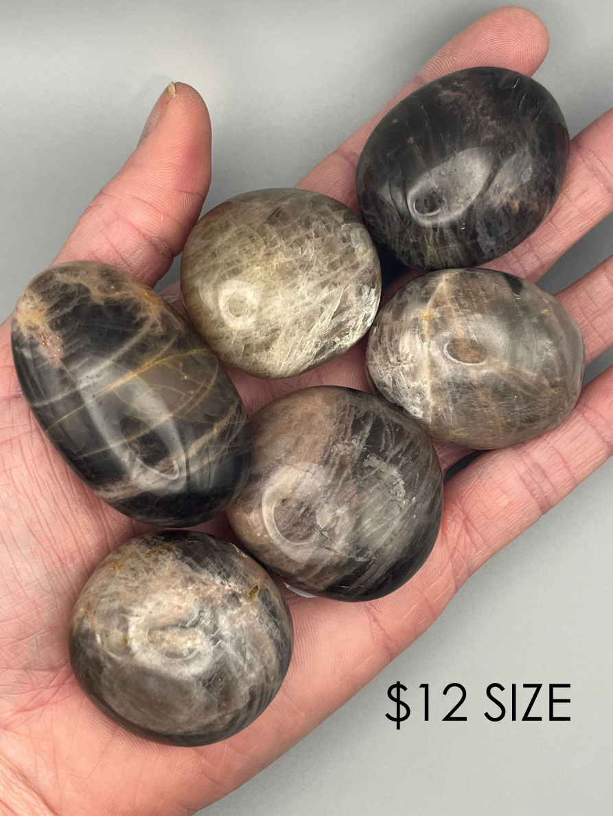 •BLACK MOONSTONE• pebble