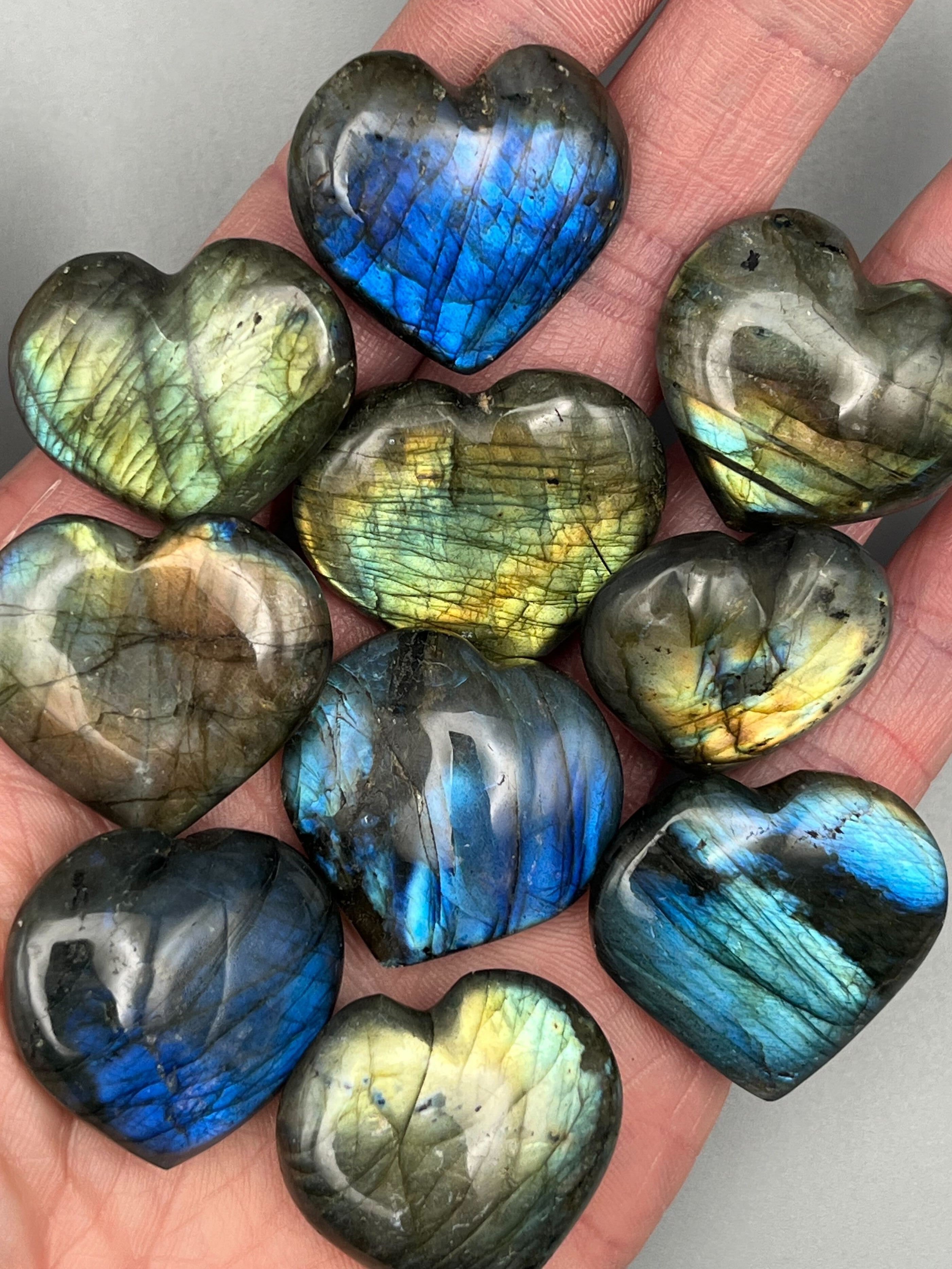 •LABRADORITE• lil' heart
