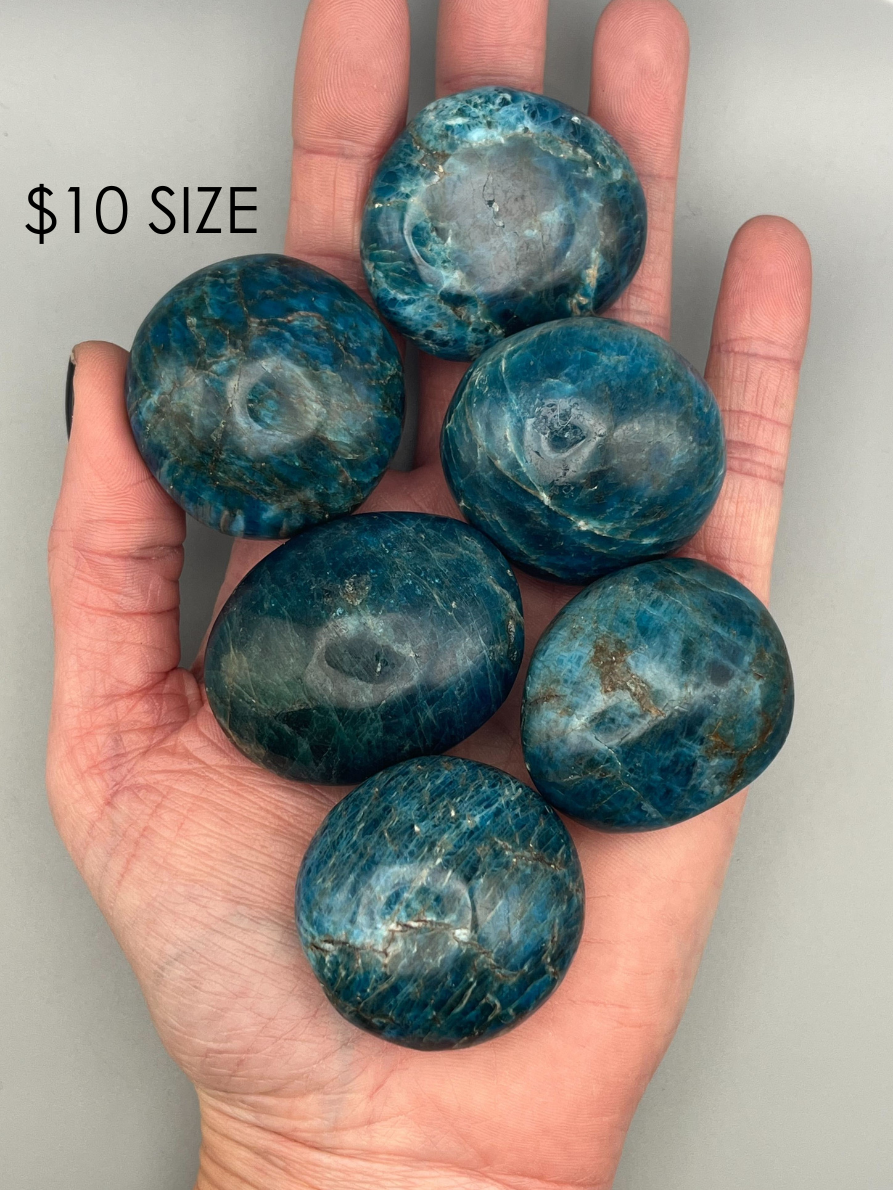 •BLUE APATITE• pebble
