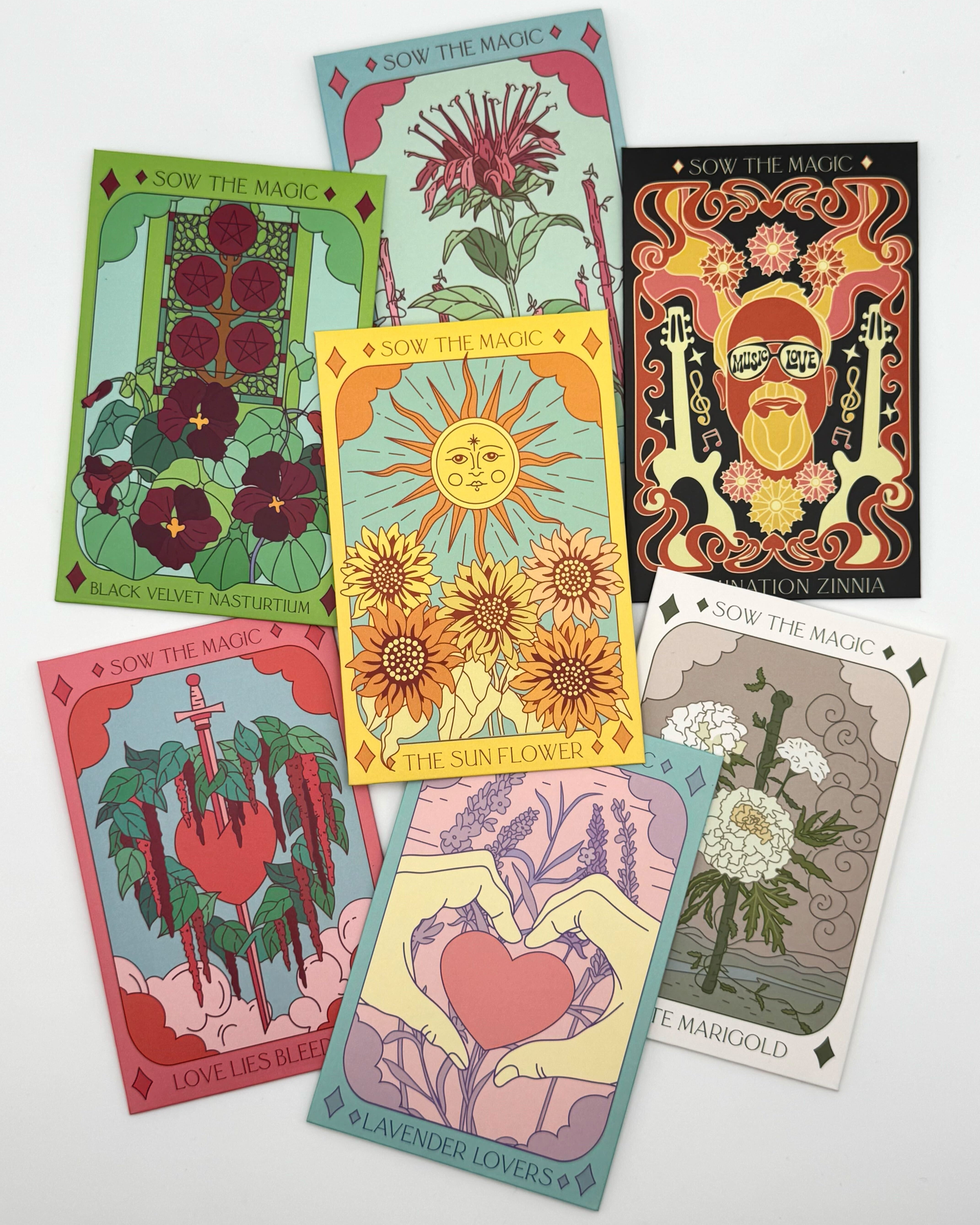 •SEEDS - FLOWERS• tarot inspired garden (various options)