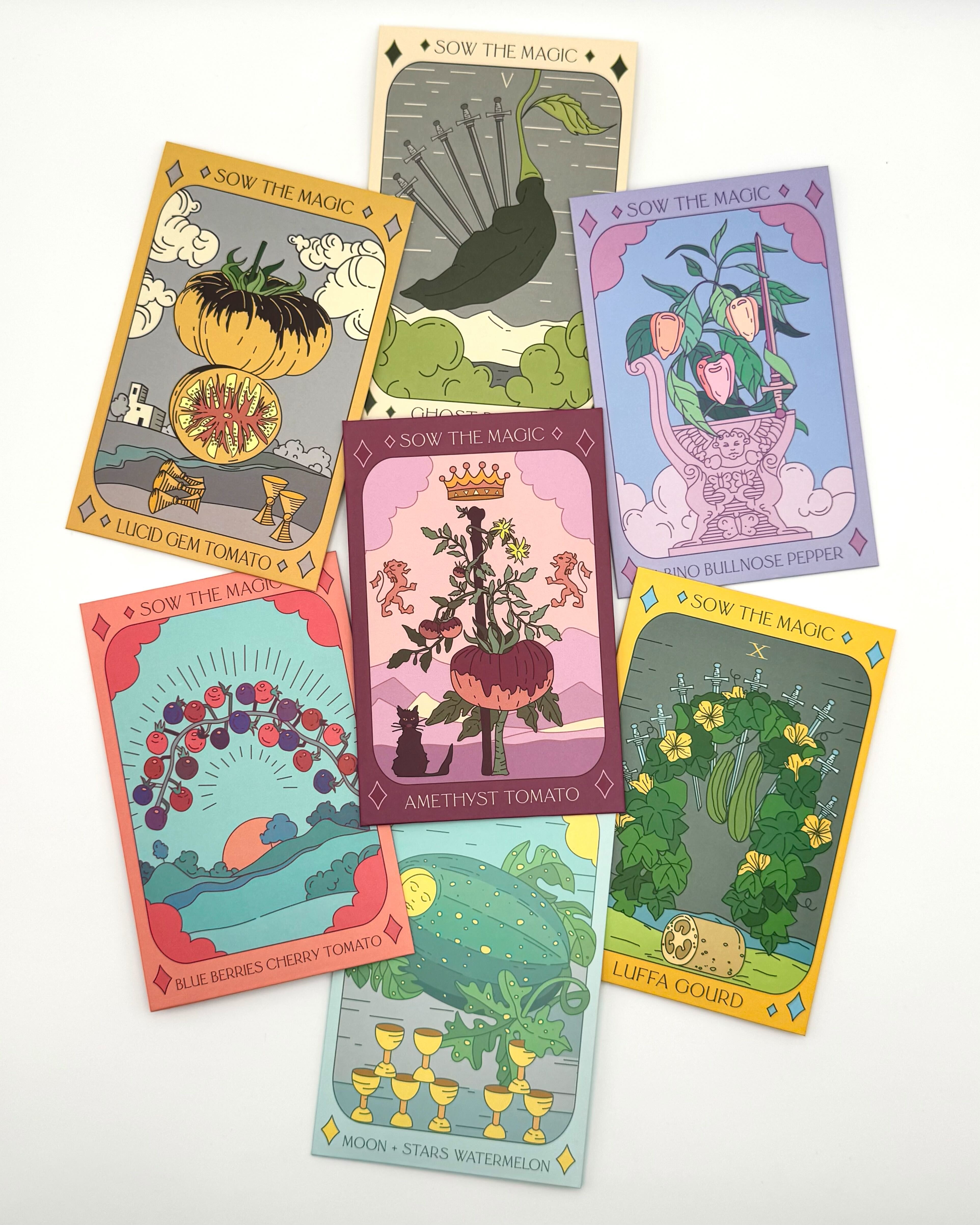 •SEEDS - FRUITS & VEGGIES• tarot inspired garden (various options)