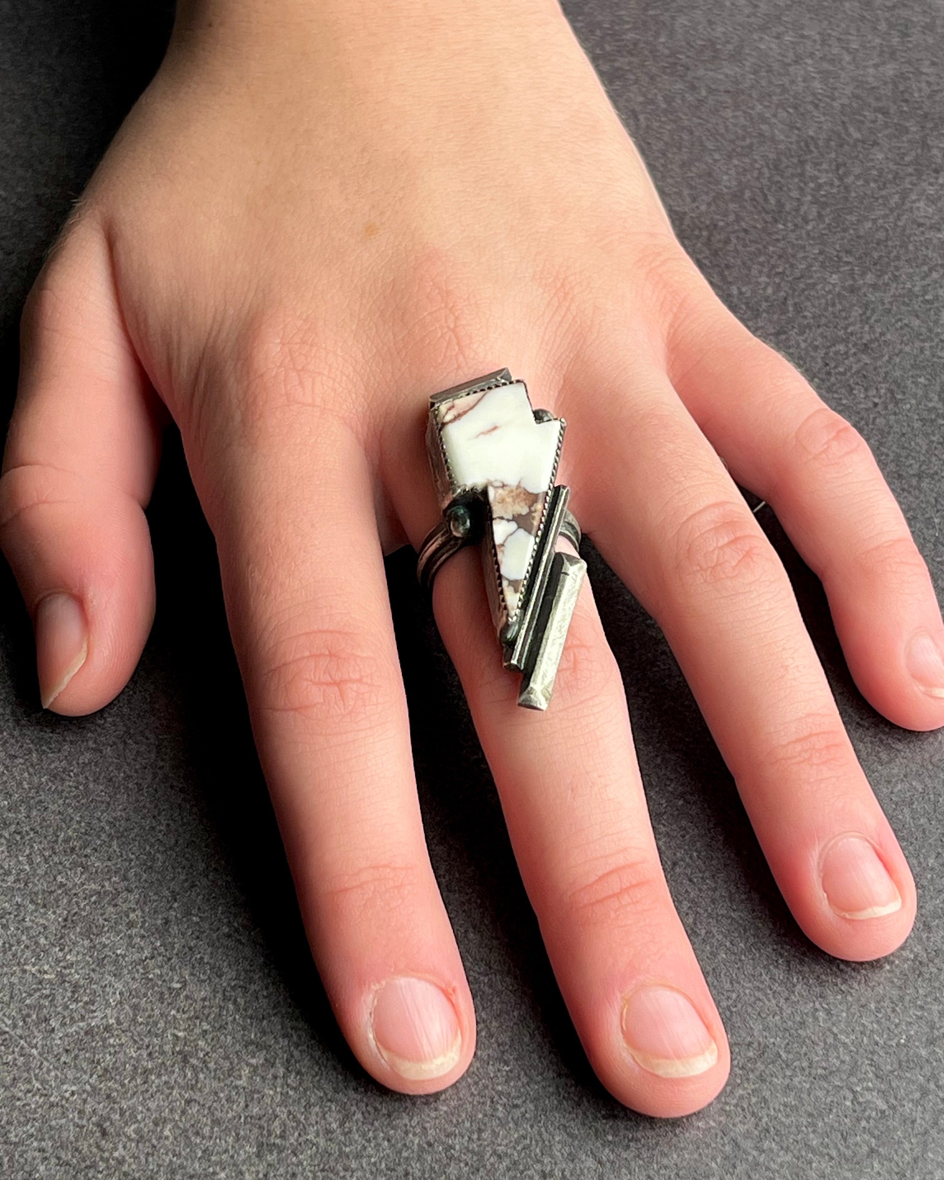 •BOLT• wild horse + silver ring - SIZE 7
