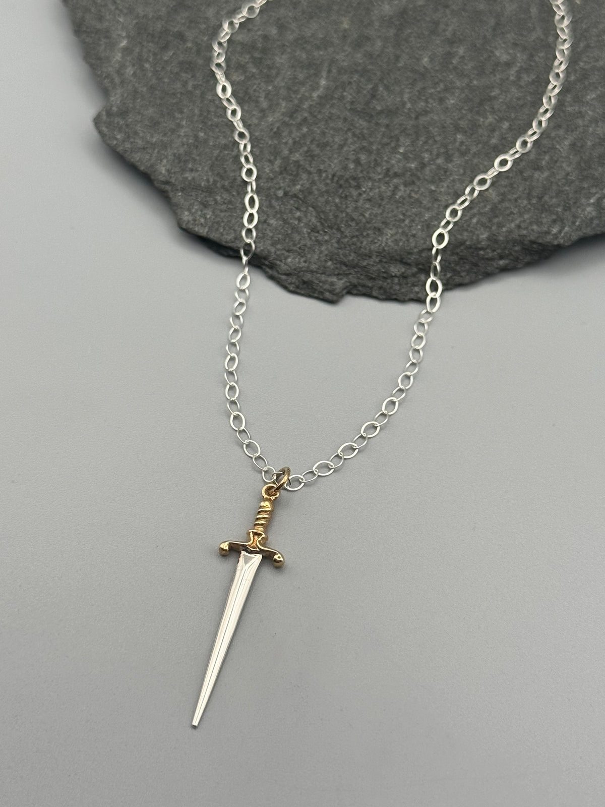 •BIG DAGGER• silver necklace (various lengths)