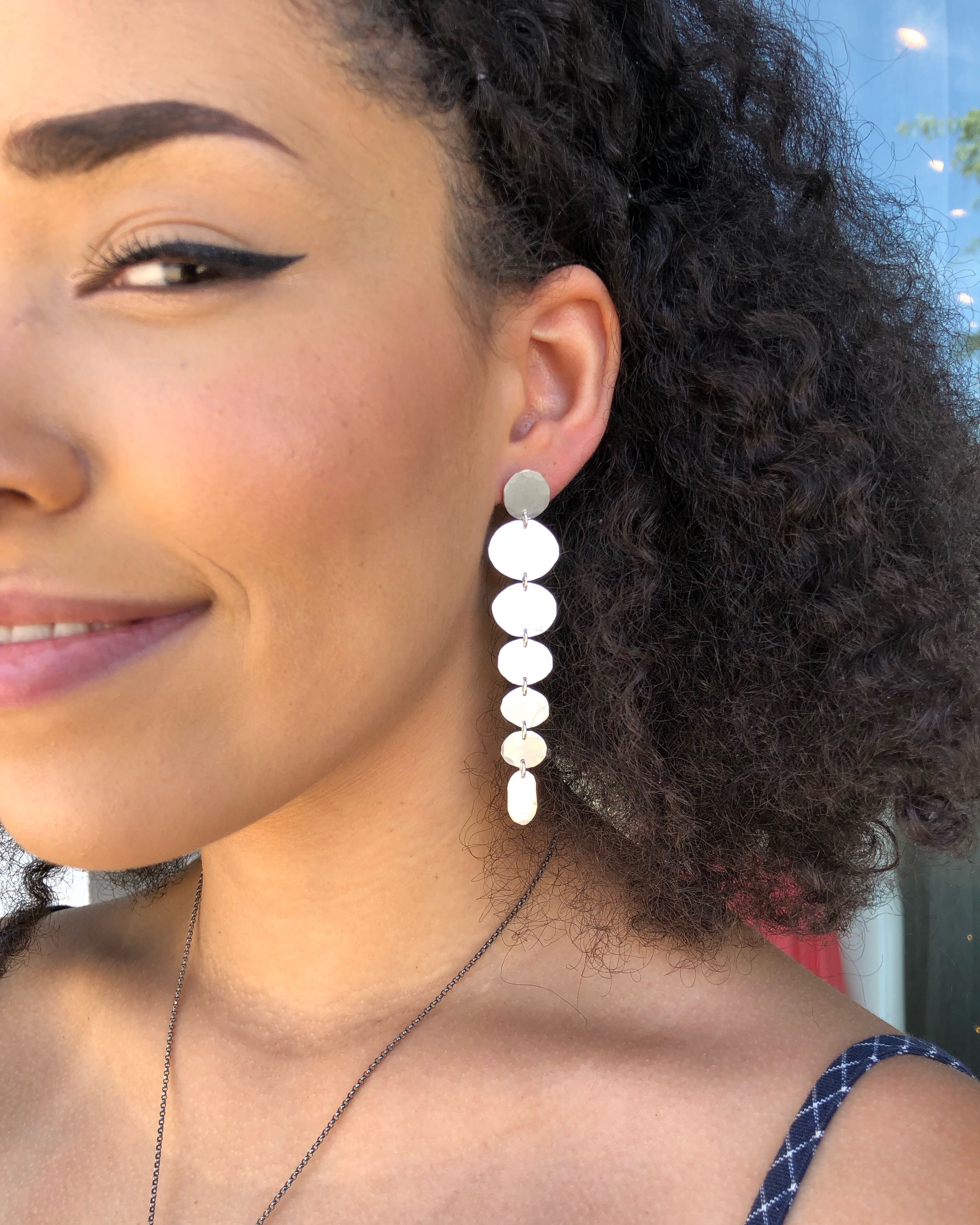 •CLOUD LINA• silver post earrings