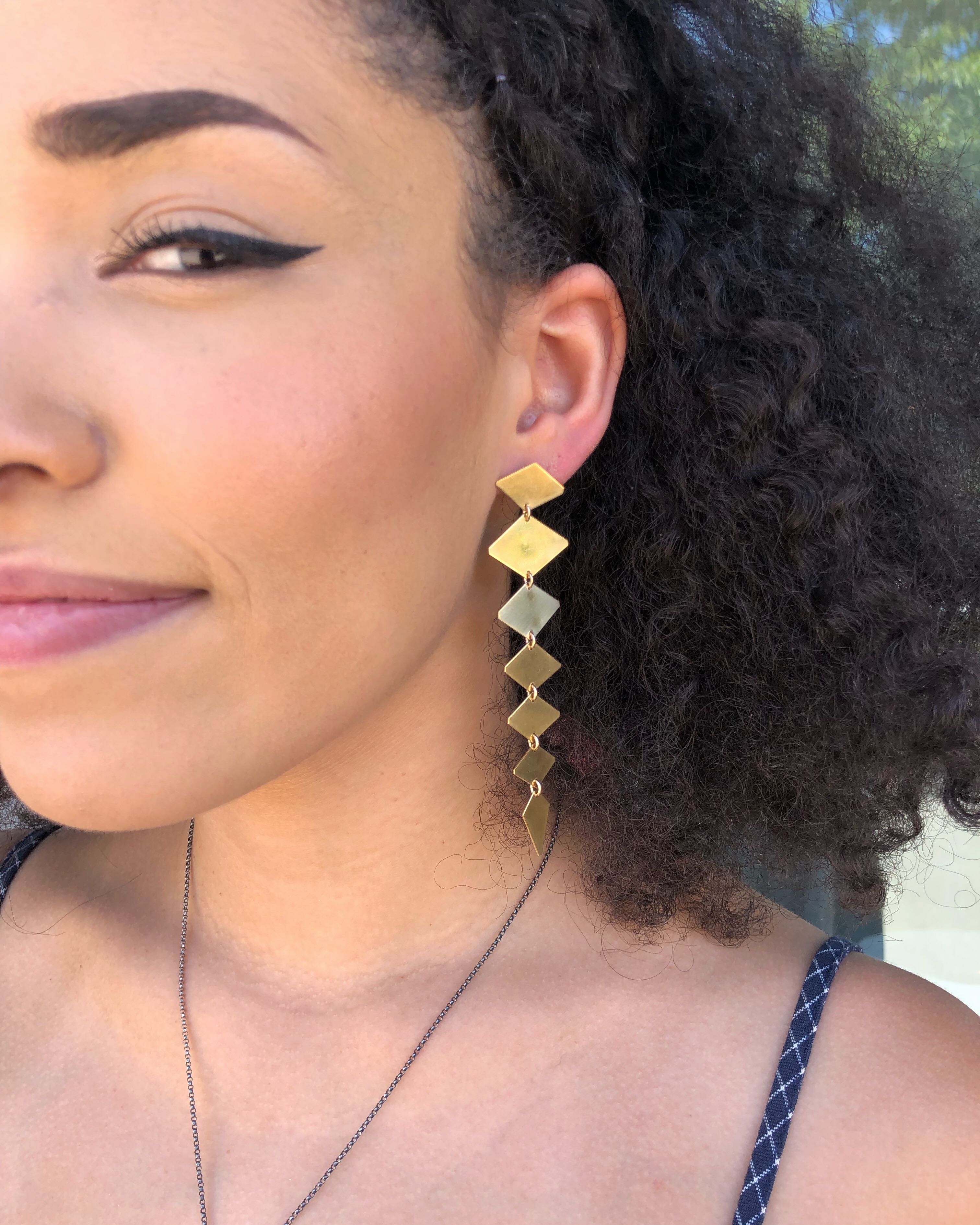 •DIAMOND LINA• gold post earrings