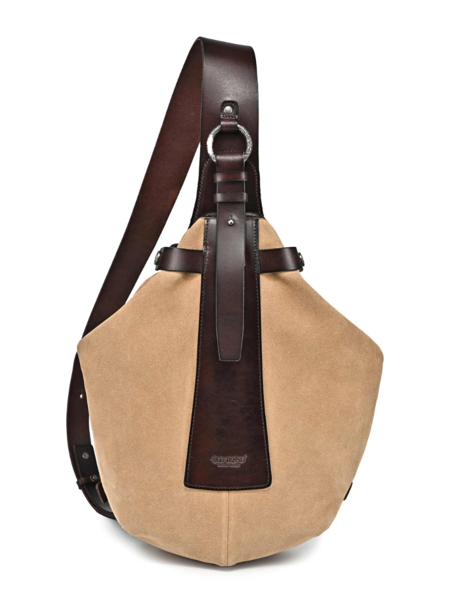 •LISBON• taupe leather sling bag