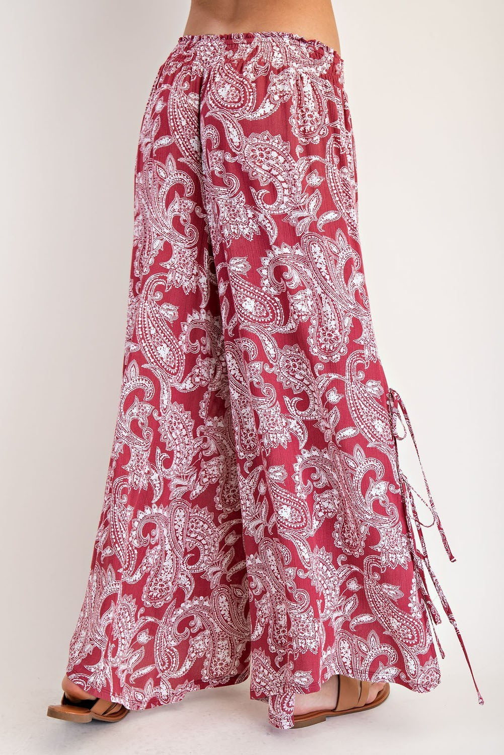 •PARVATI• side tie paisley pants