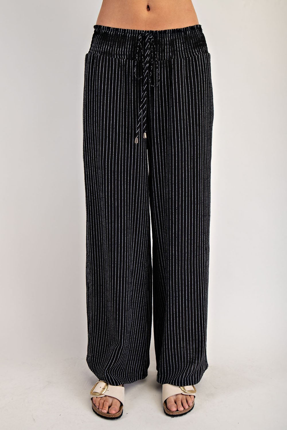 •PETRA• pinstripe wide leg pants