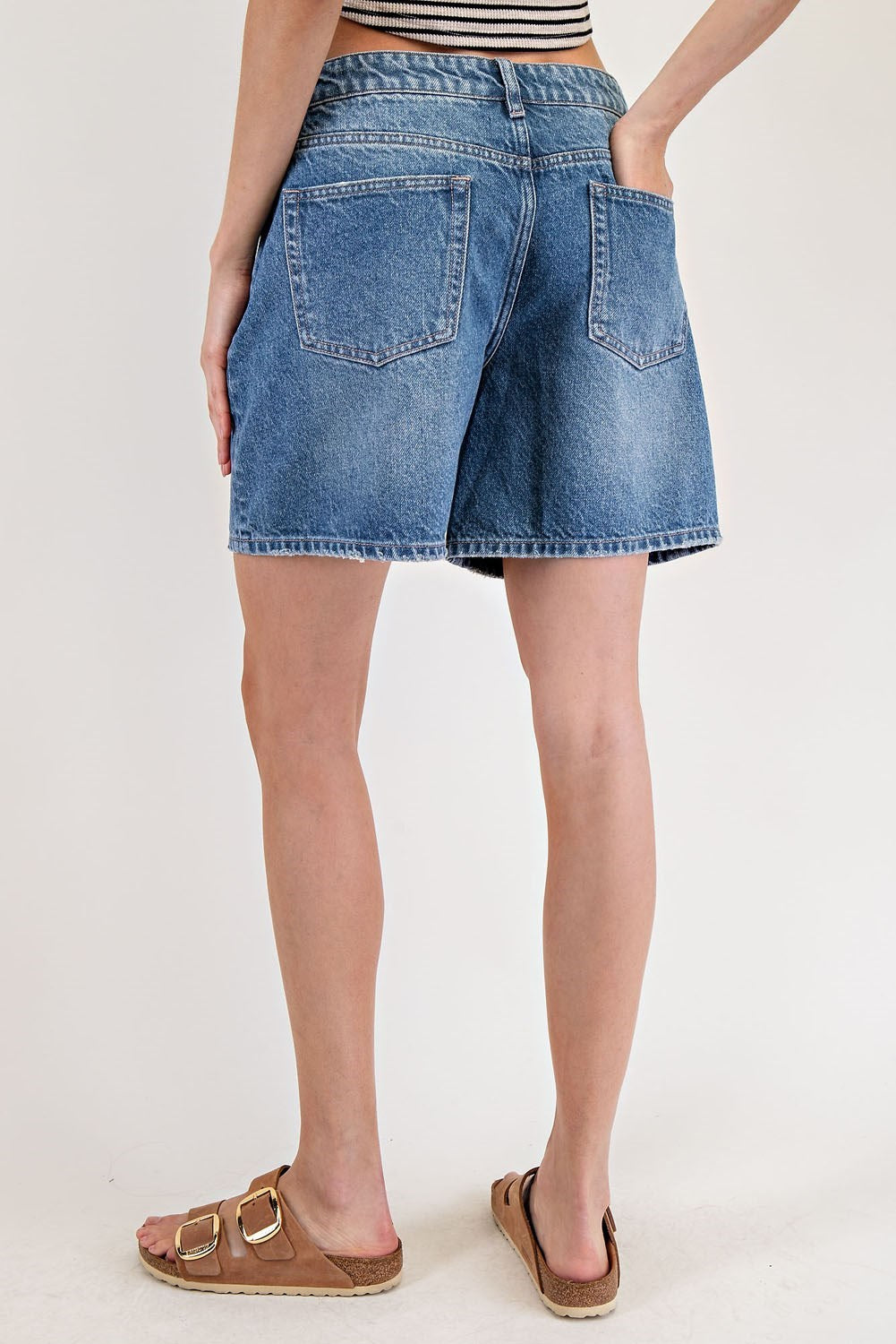 •CORY• relaxed denim shorts