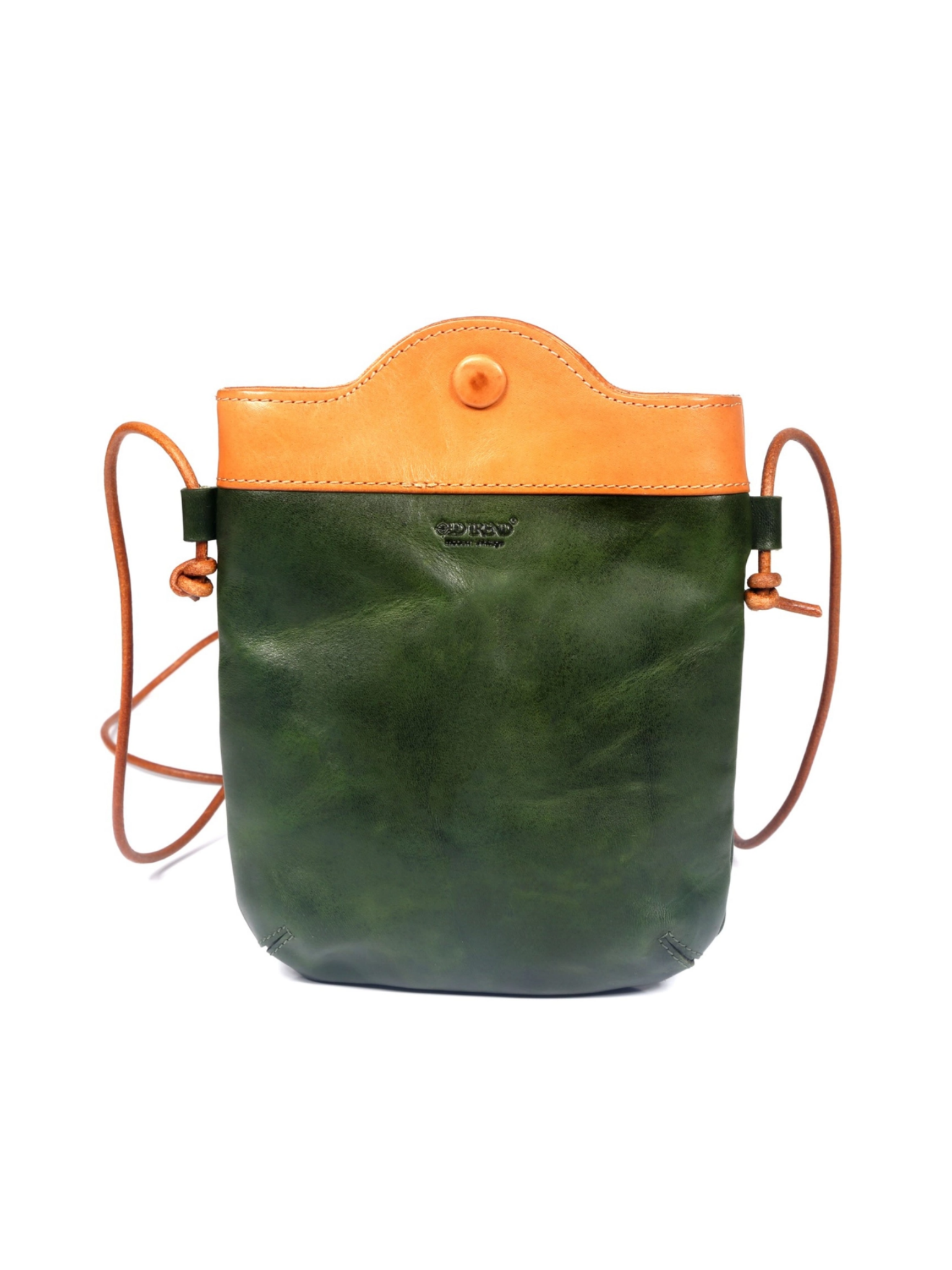 •PUEBLO• hunter green leather crossbody/shoulder bag