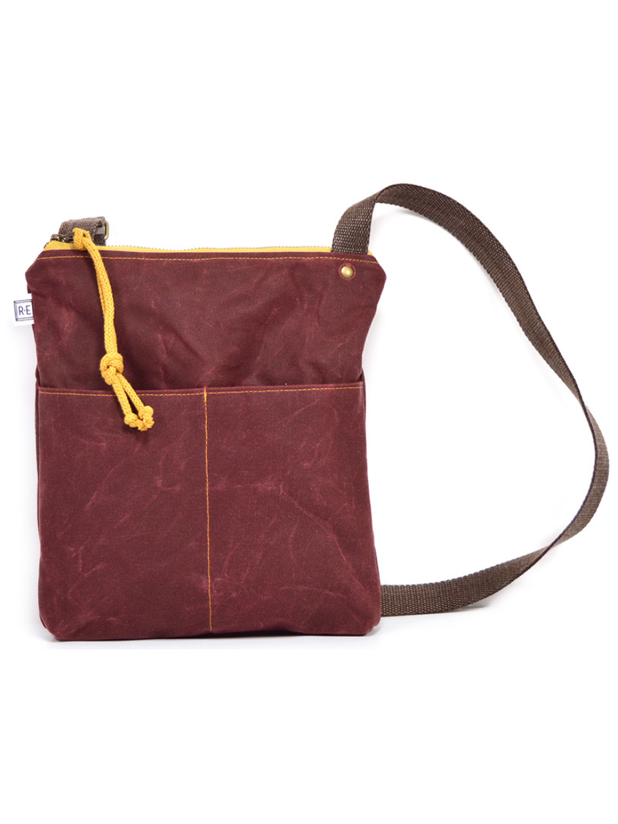 •WEEKDAYER - SOLID• waxed canvas crossbody