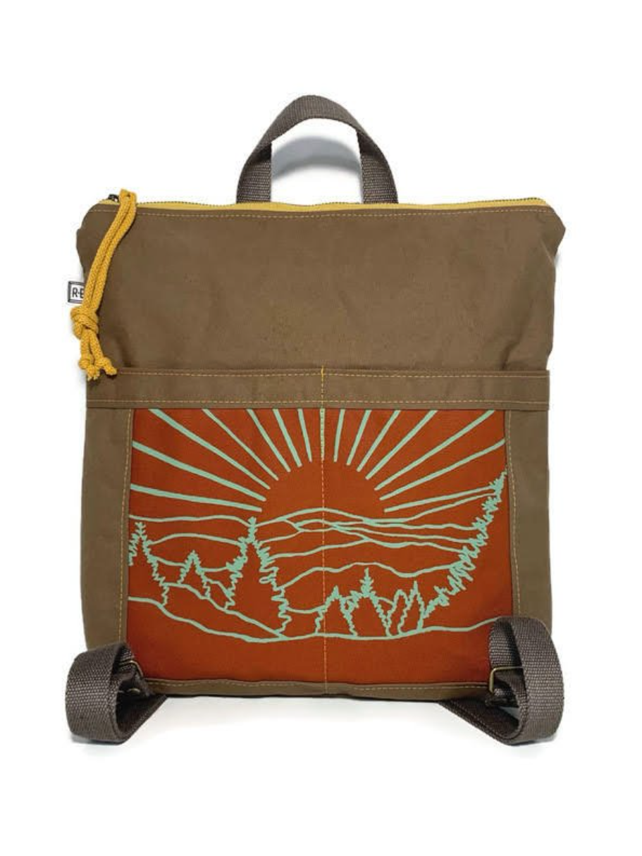 •BACKPACK - ROAN• waxed canvas bag