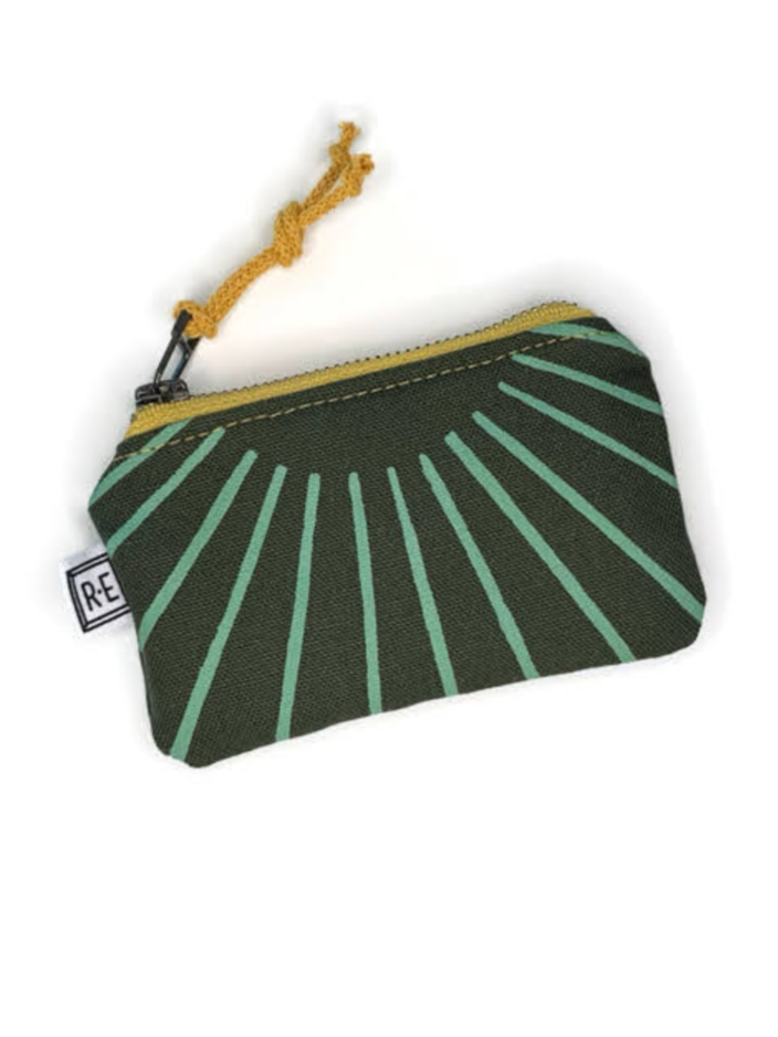 •CARD POUCH - RAY• waxed canvas bag