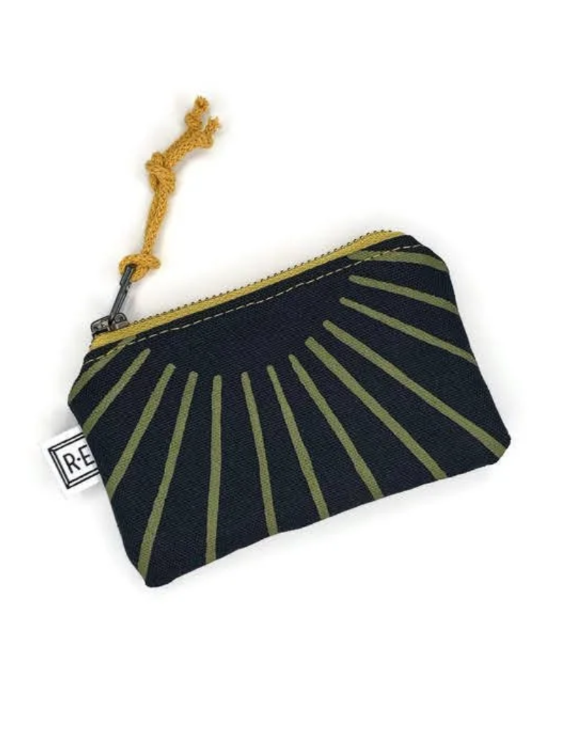 •CARD POUCH - RAY• waxed canvas bag