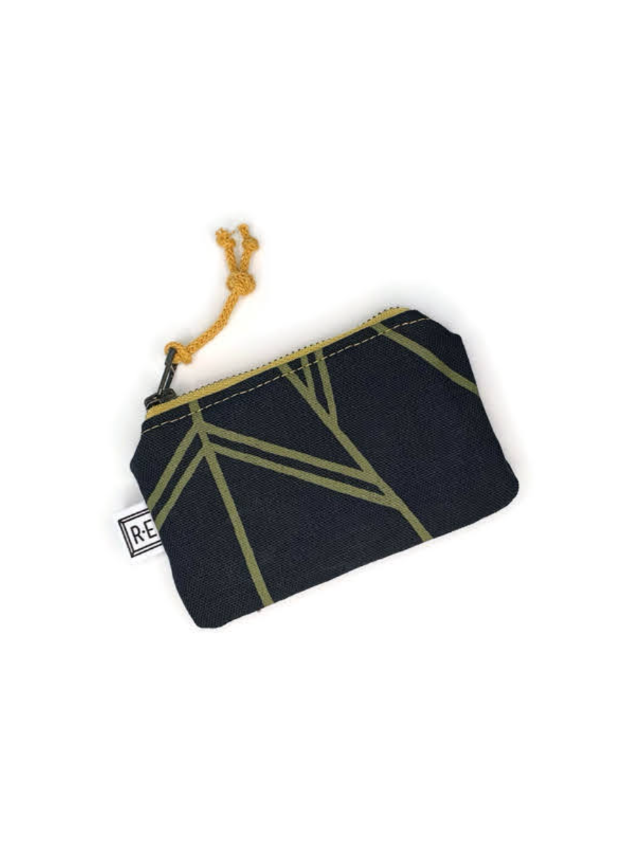 •CARD POUCH - RISE• waxed canvas bag