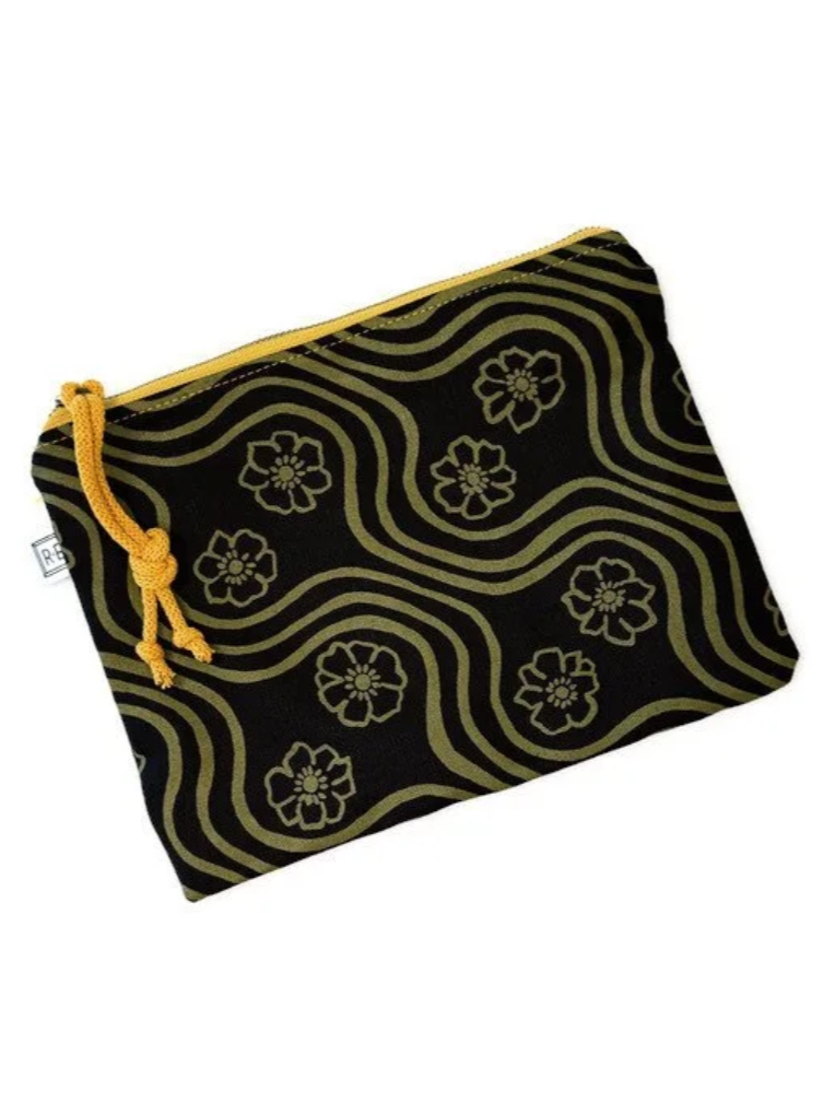 •COSMETIC POUCH - MAYAPPLE• waxed canvas bag